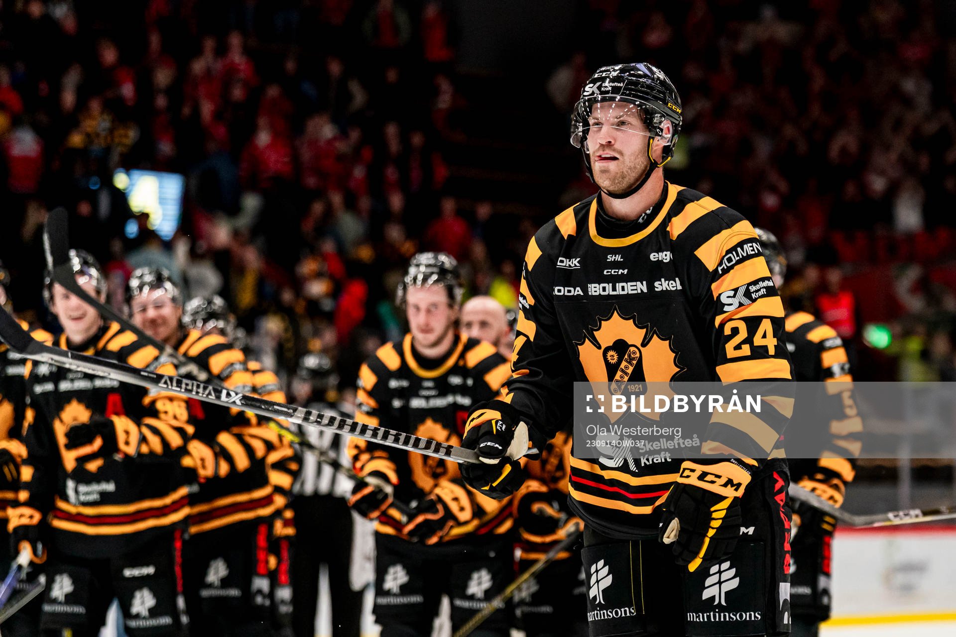 Skellefteås Oscar Lindberg jublar
