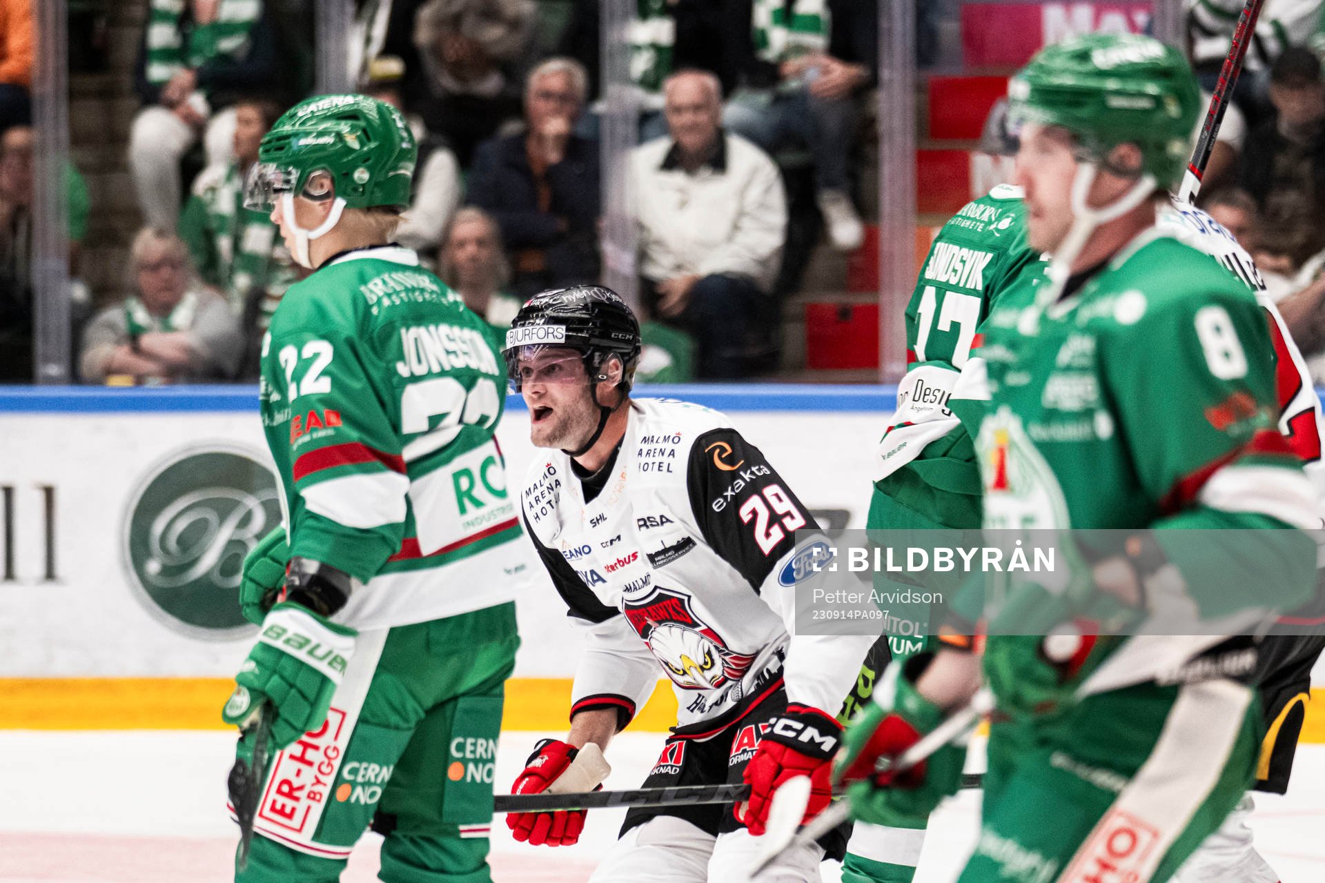 Malmö Redhawks Kim Rosdahl jublar