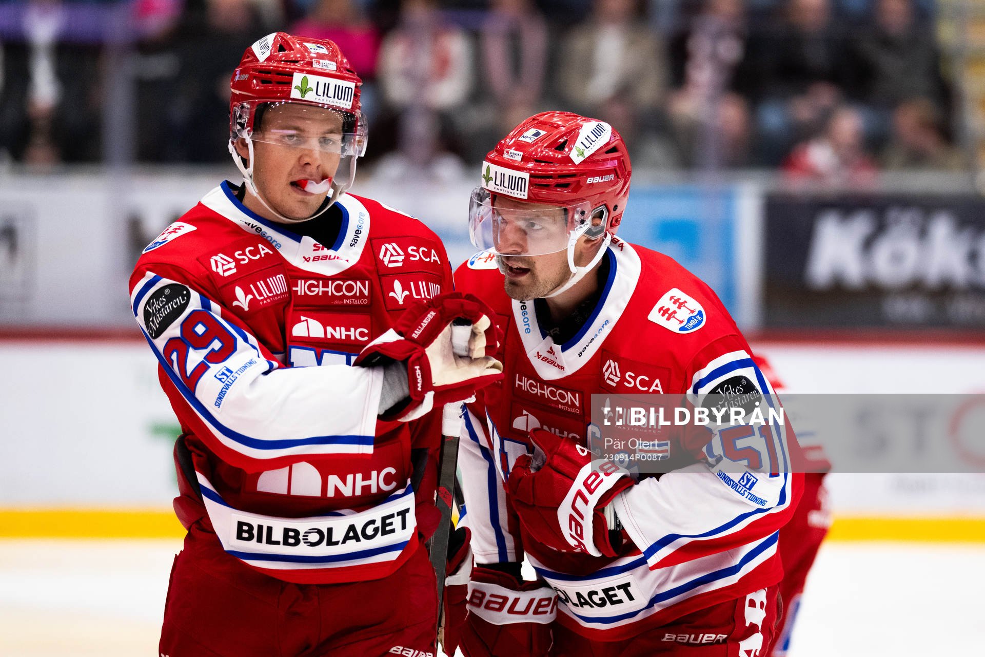 Timrås Filip Hållander och Anton Lander