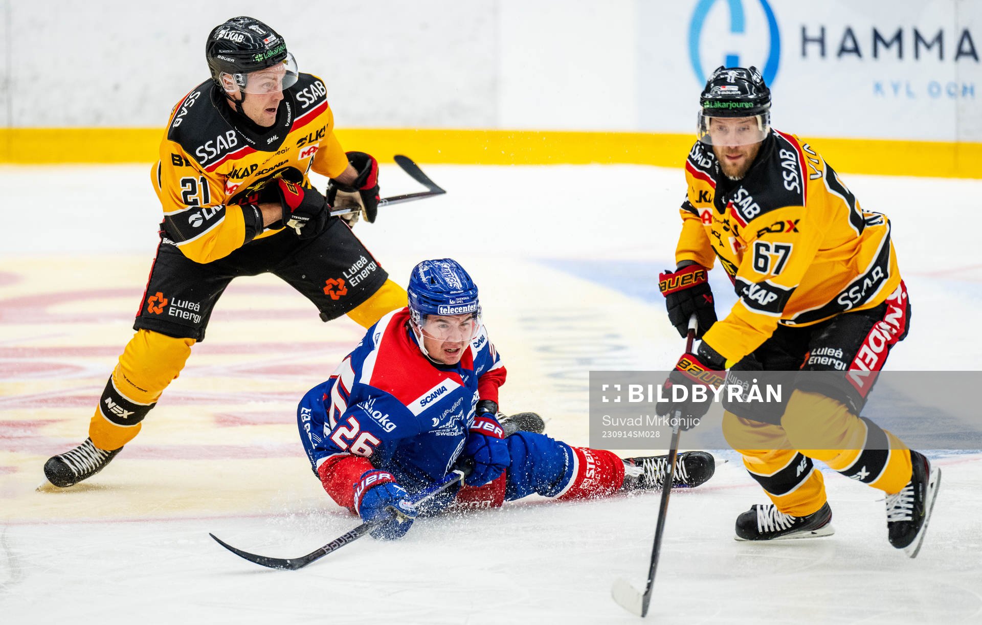 Luleås Juhani Tyrväinen och Linus Omark samt Oskarshamns