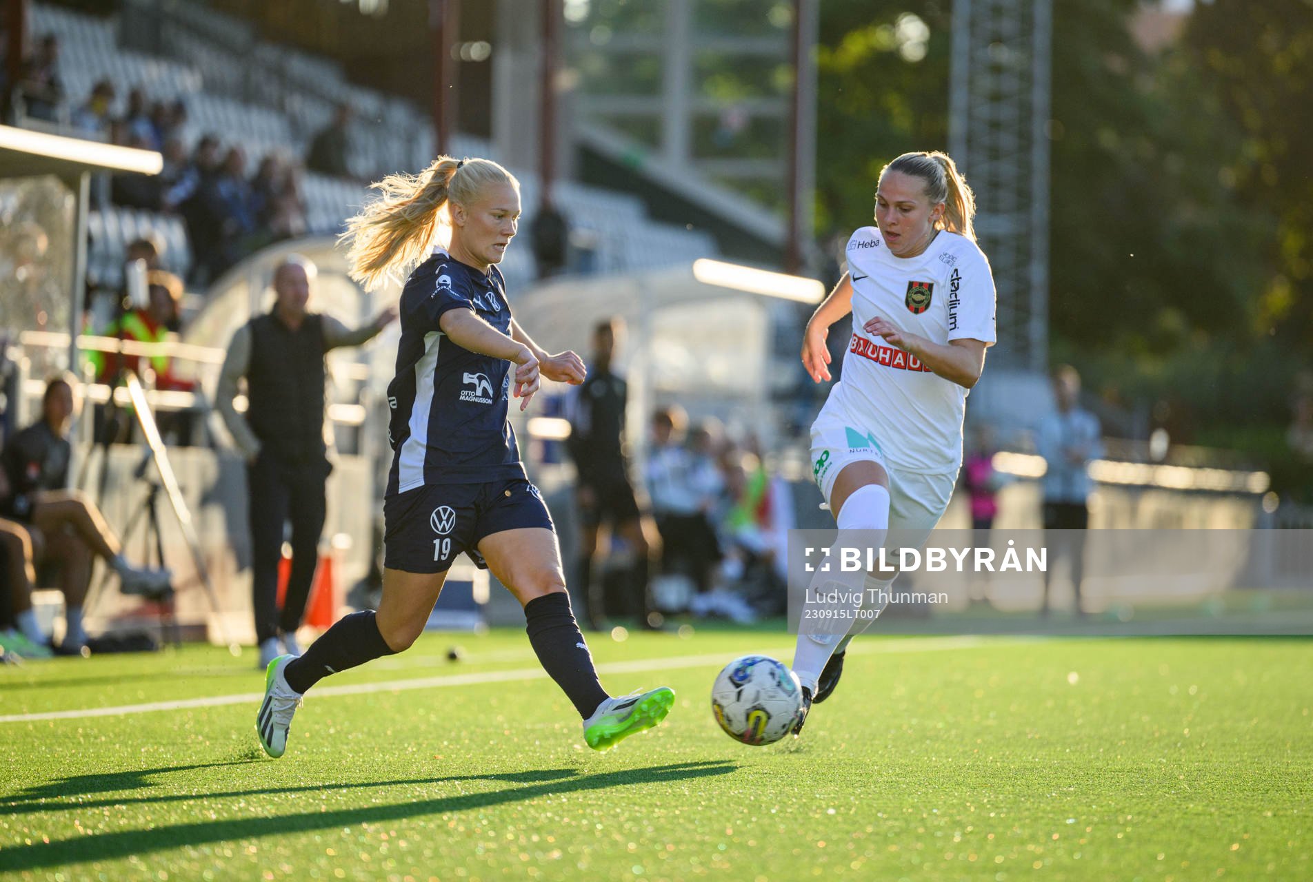 FC Rosengårds Sofie Bruun Bredgaard och Brommapojkarnas