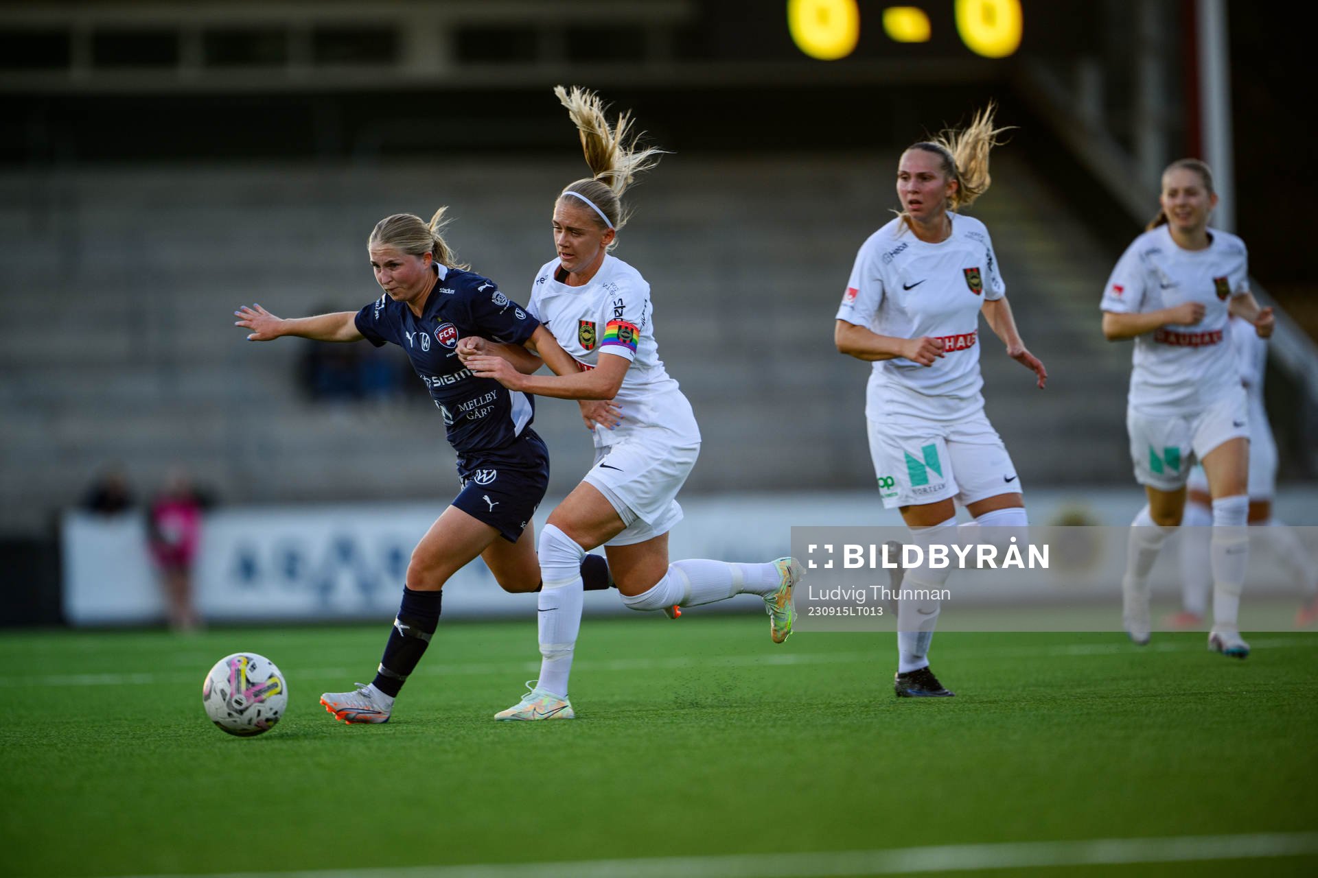 FC Rosengårds Hanna Andersson och Brommapojkarnas Elsa