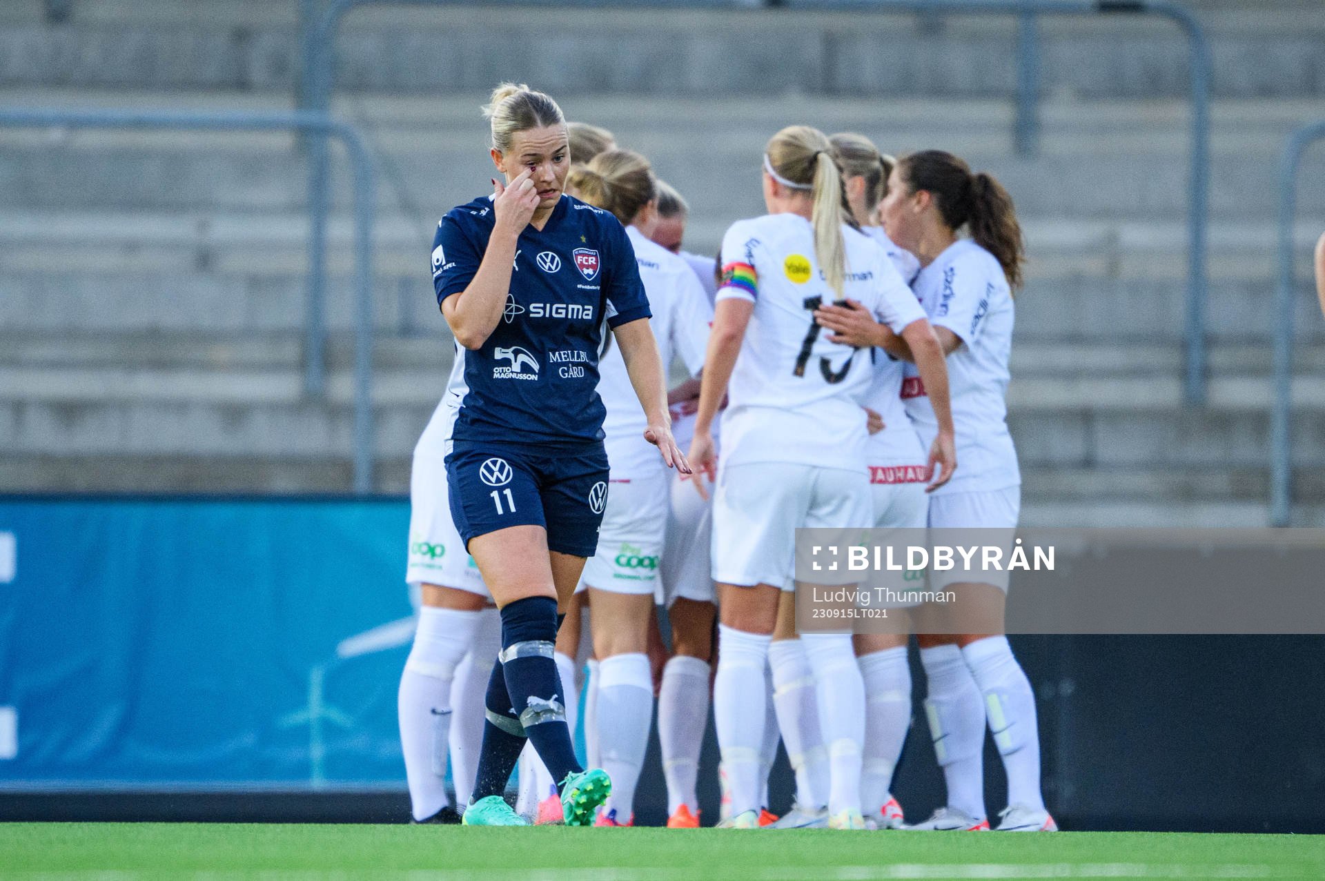 FC Rosengårds Emma Jansson deppar