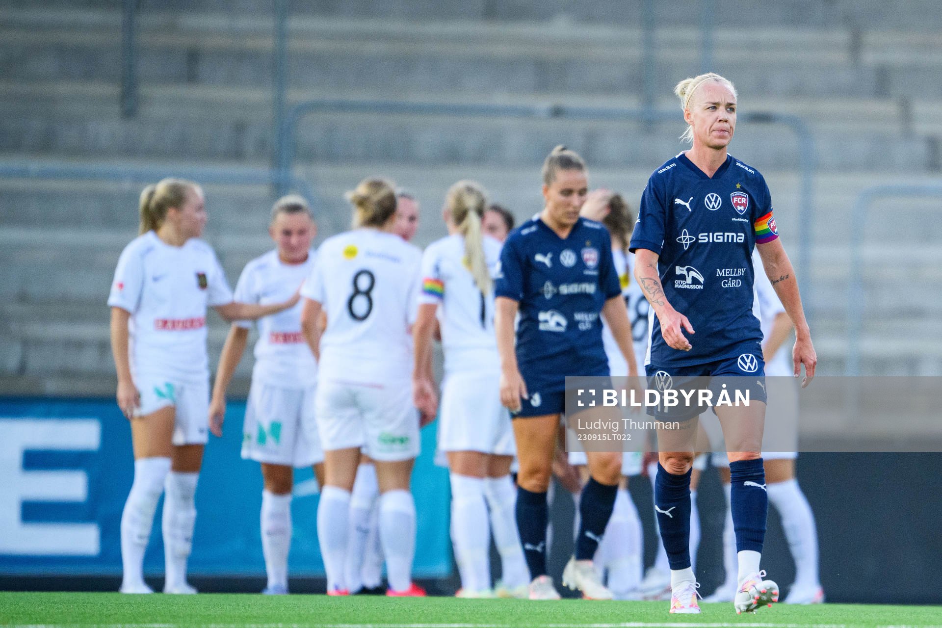 FC Rosengårds Caroline Seger deppar