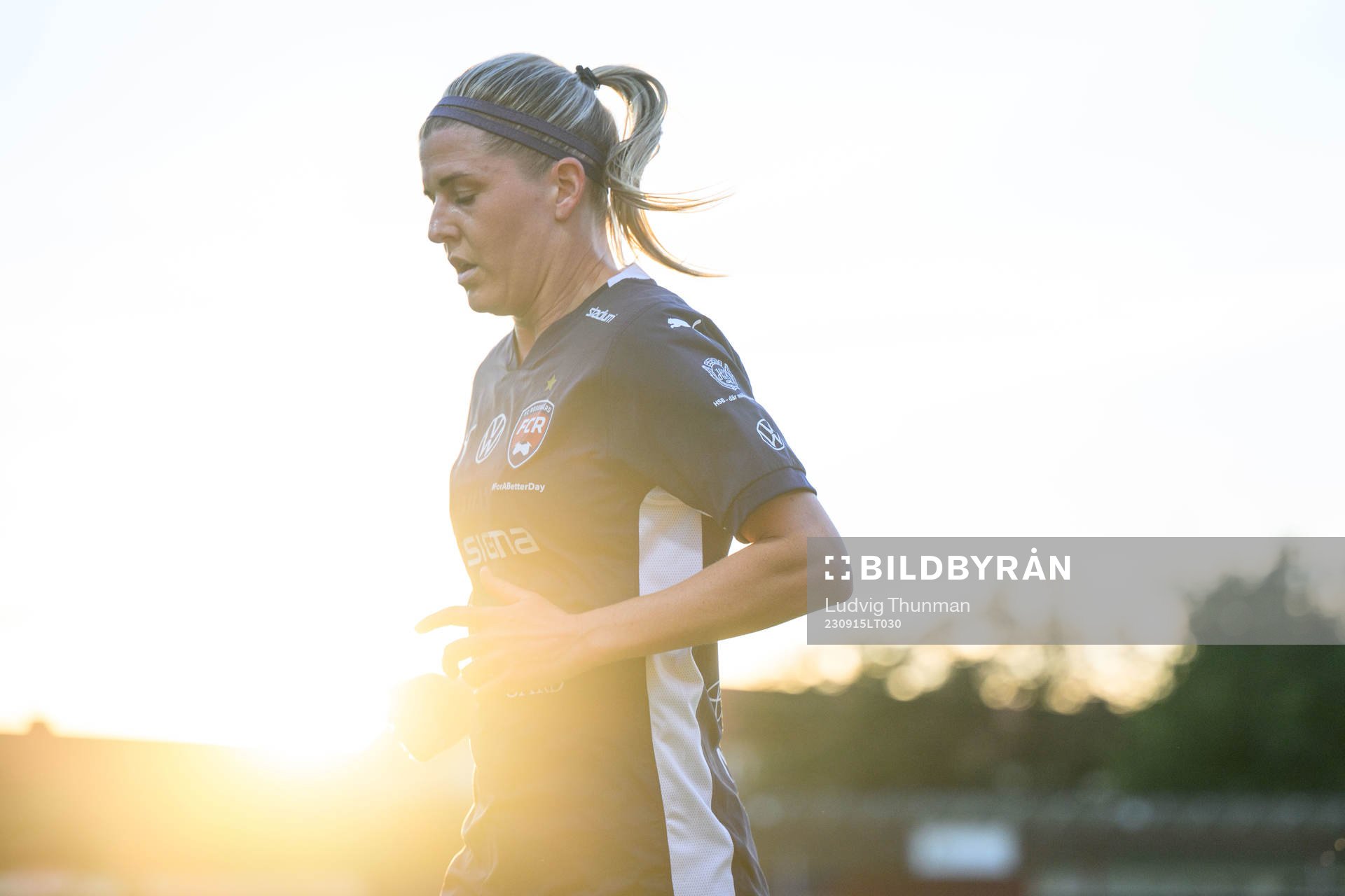 Under fotbollsmatchen i Damallsvenskan mellan FC Rosengård