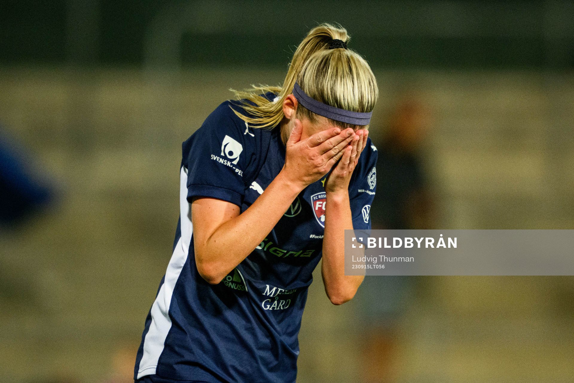 FC Rosengårds Olivia Schough deppar