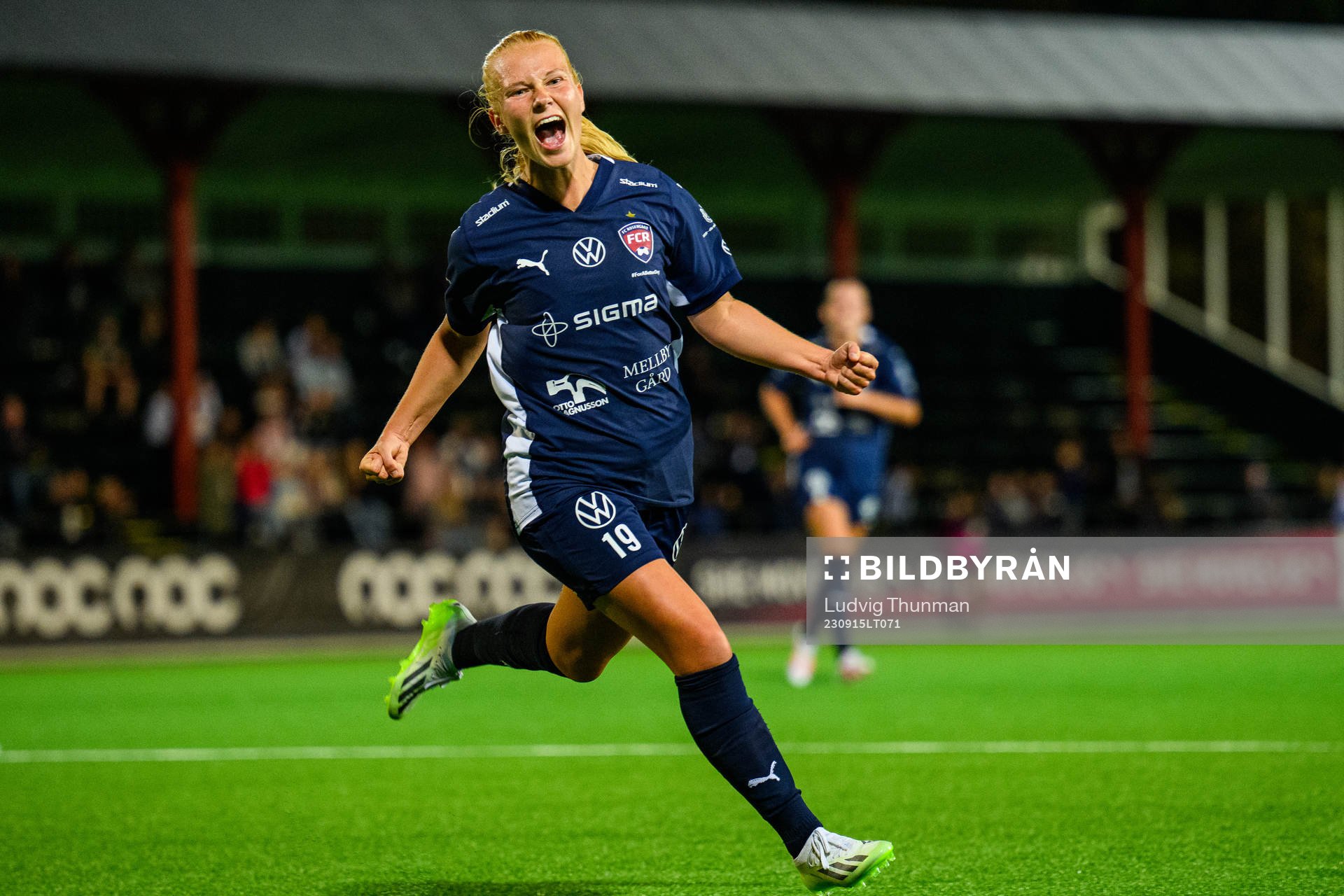 FC Rosengårds Sofie Bruun Bredgaard jublar
