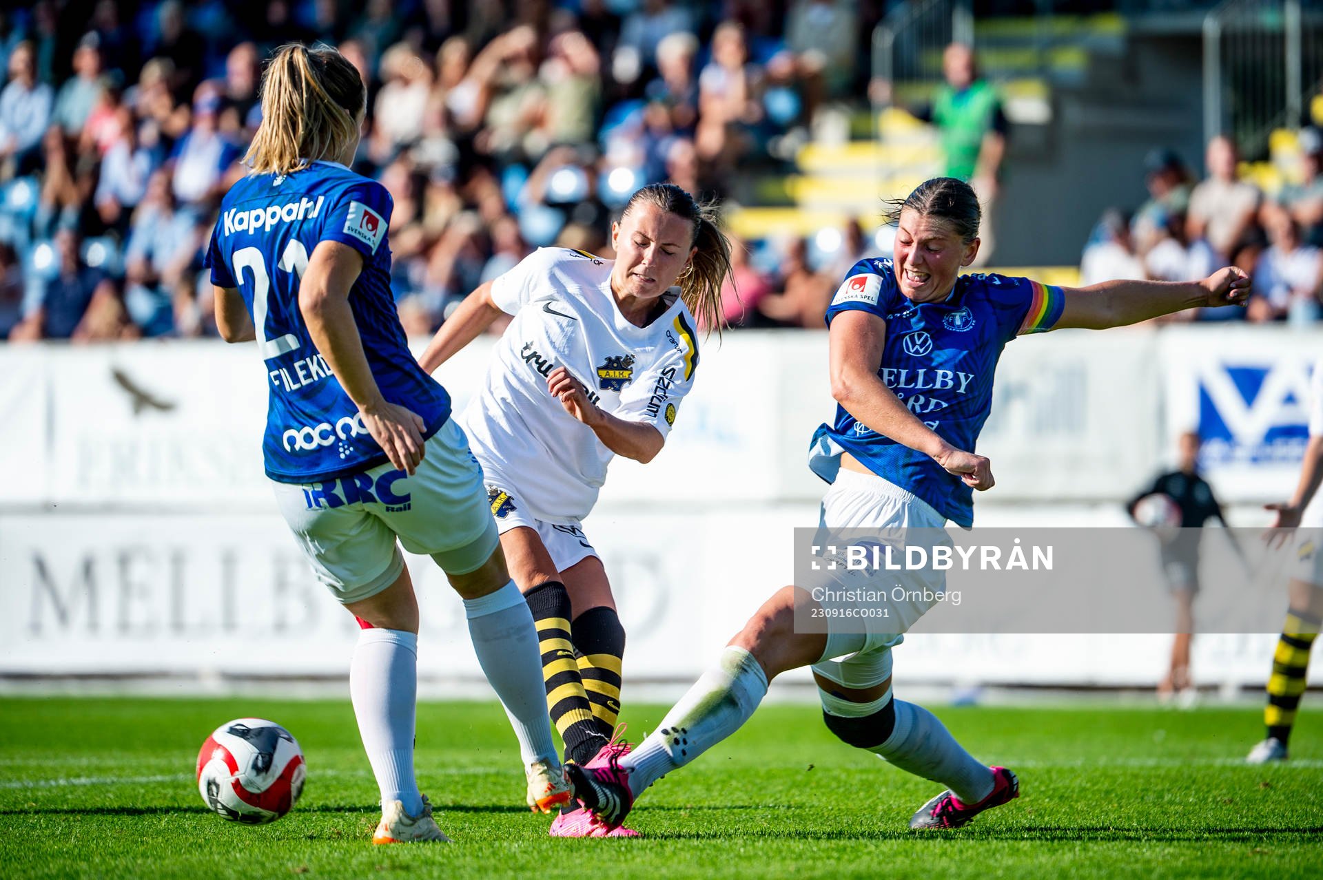 AIKs Adelisa Grabus mot Trelleborgs Edina Filekovic och