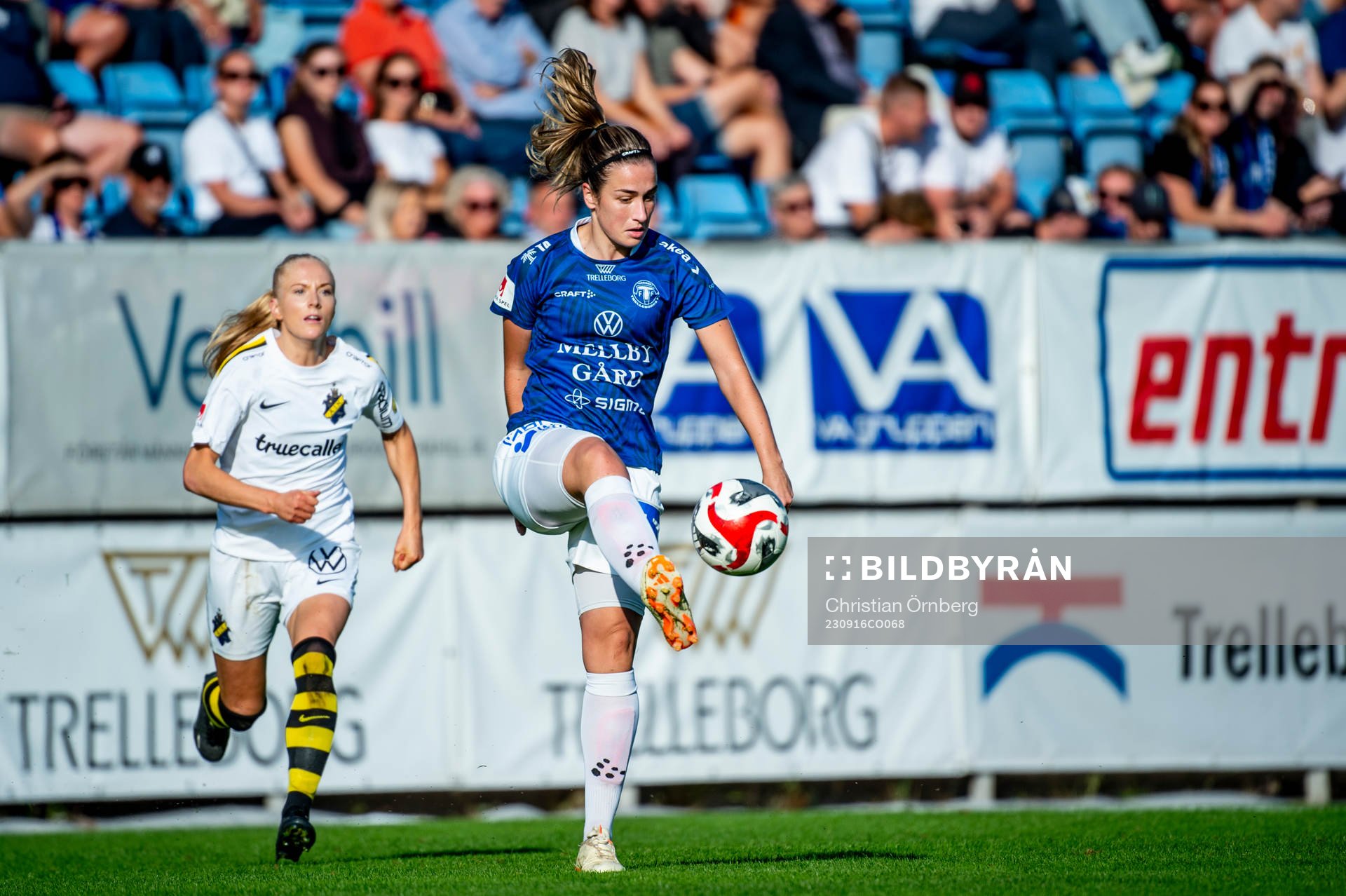 Trelleborgs Edina Filekovic mot AIKs Moa Sjöström