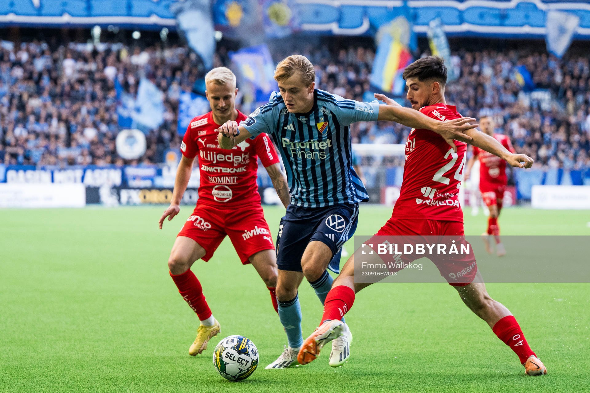 Värnamos Viktor Bergh och Emin Grozdanic mot Djurgårdens