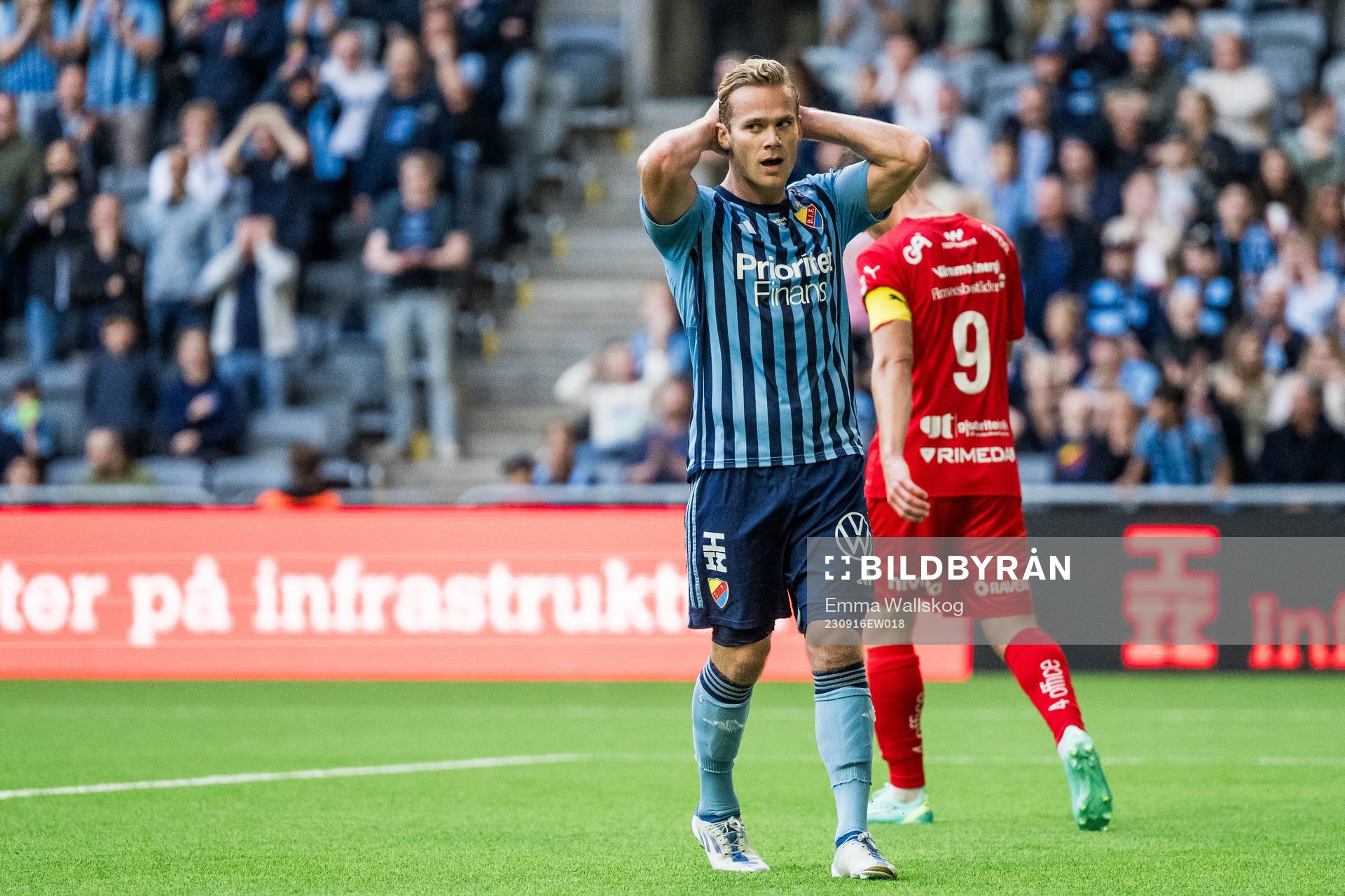 Djurgårdens Hampus Finndell deppar