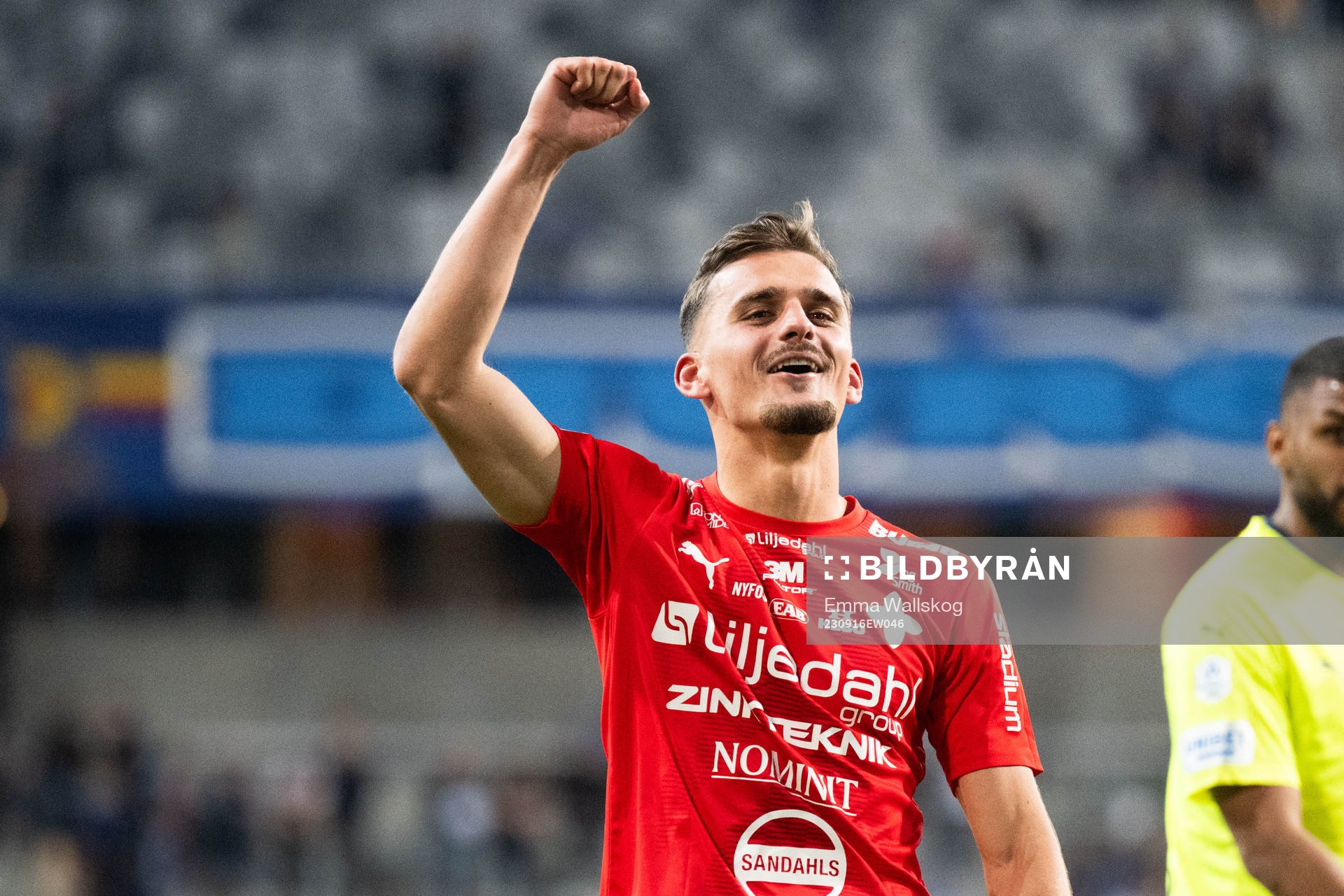 Värnamos Ajdin Zeljkovic jublar