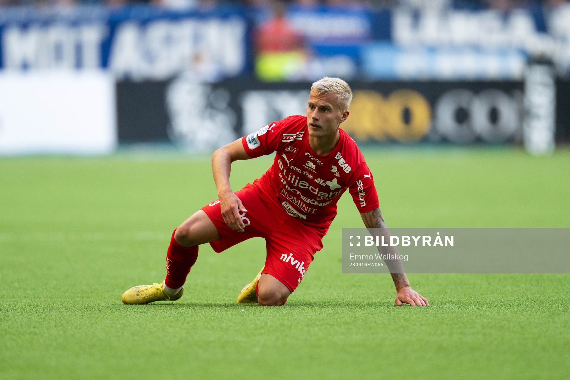 Värnamos Viktor Bergh reagerar