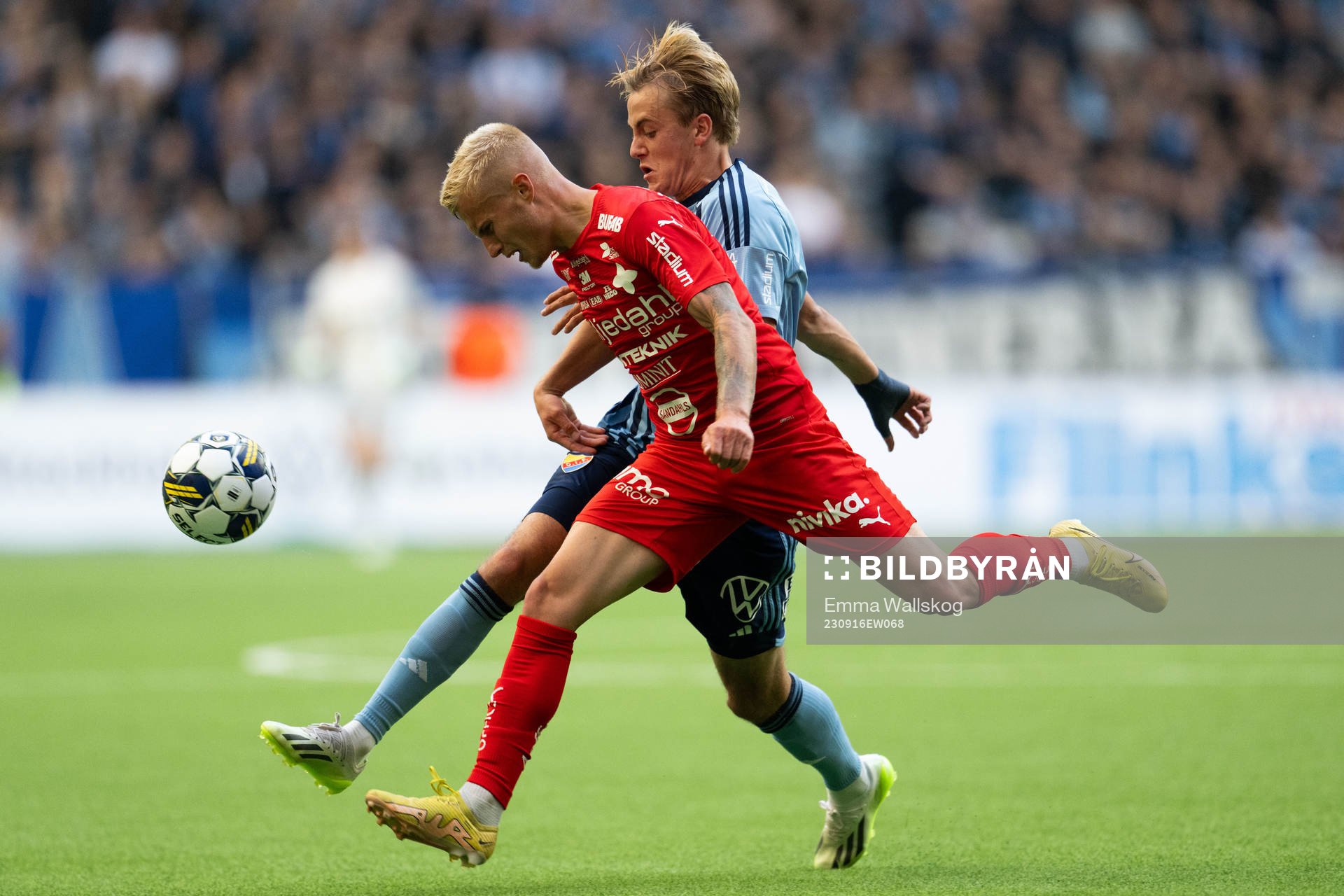 Värnamos Viktor Bergh och Djurgårdens Oskar Fallenius