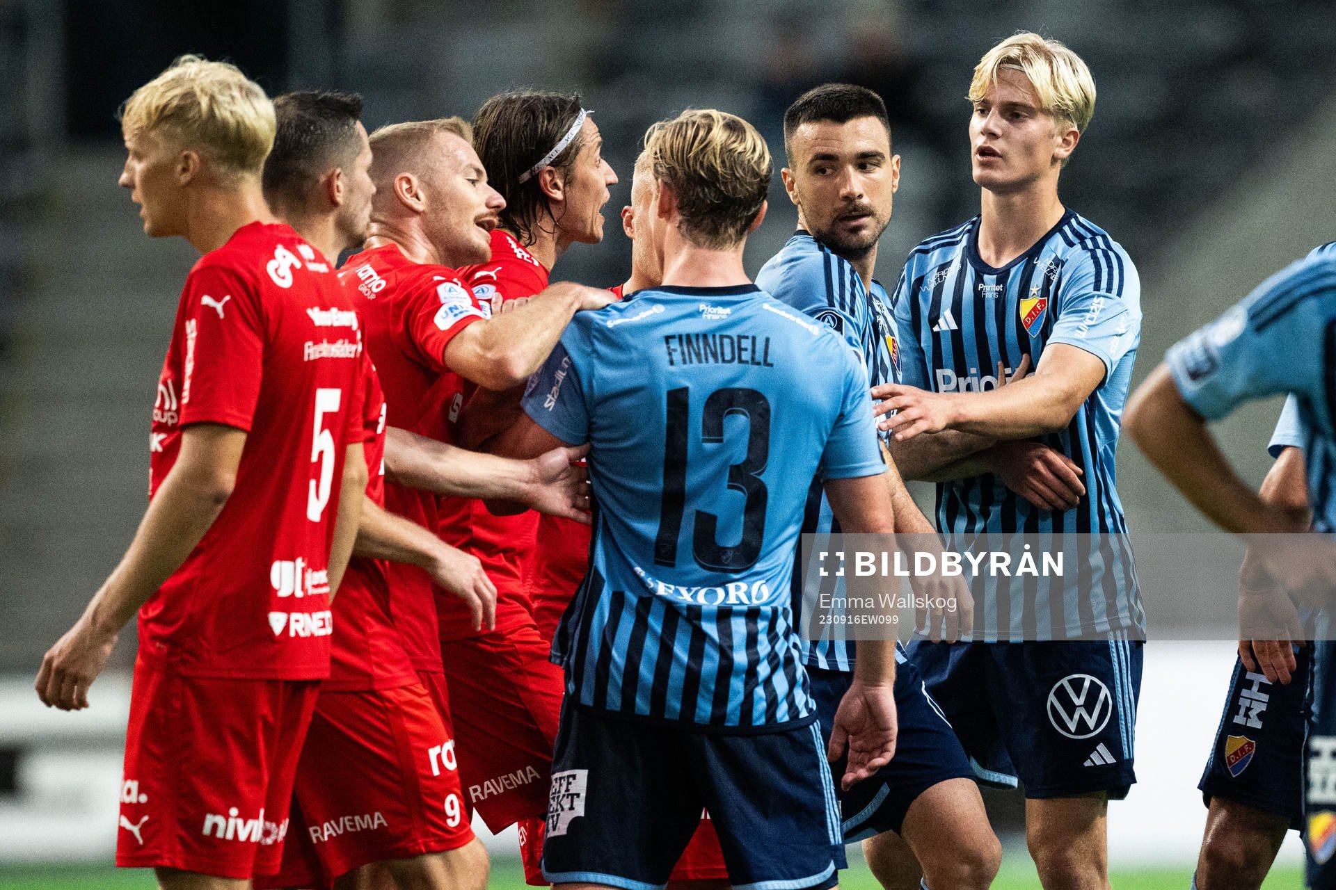 Värnamos Oscar Johansson, Freddy Winsth och Simon Thern i