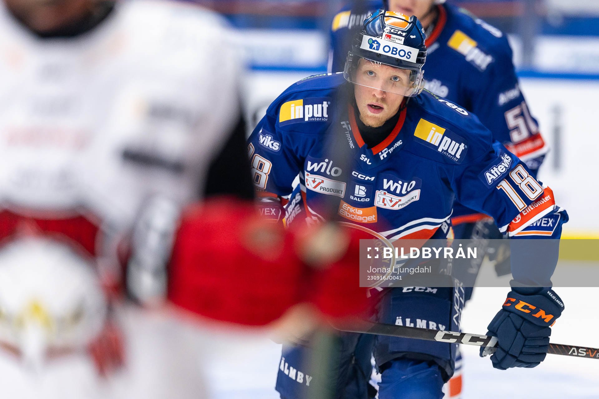 Växjös Marcus Sylvegård jublar