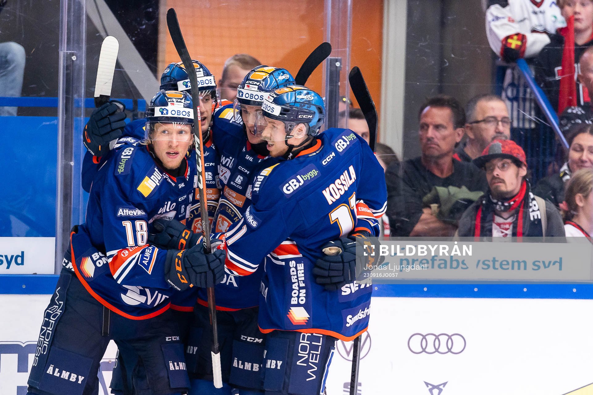 Växjös Marcus Sylvegård jublar