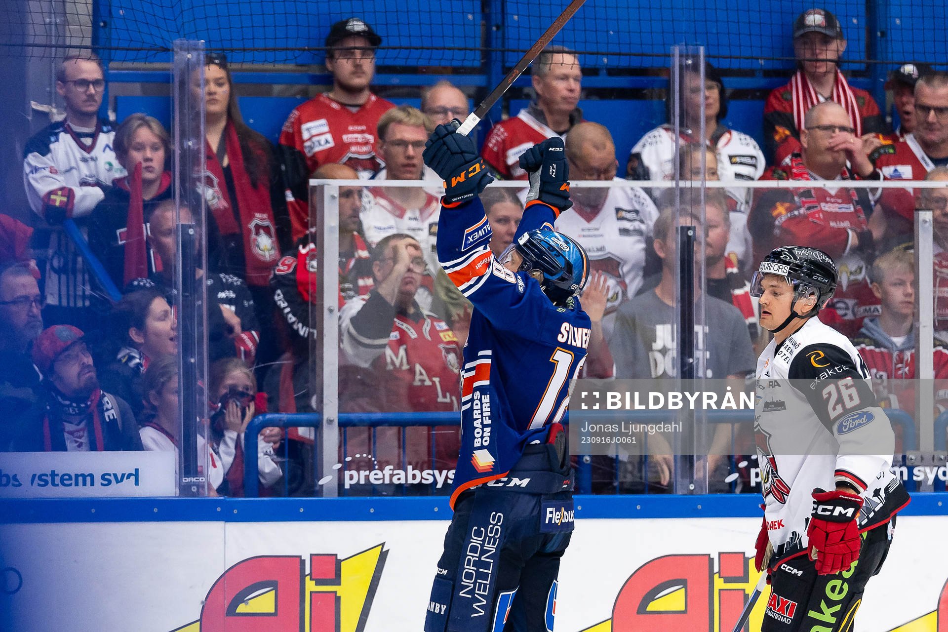 Växjös Marcus Sylvegård jublar