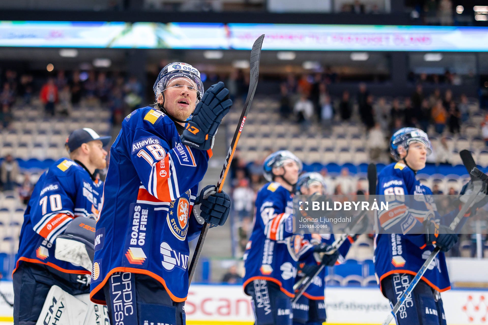 Växjös Marcus Sylvegård jublar