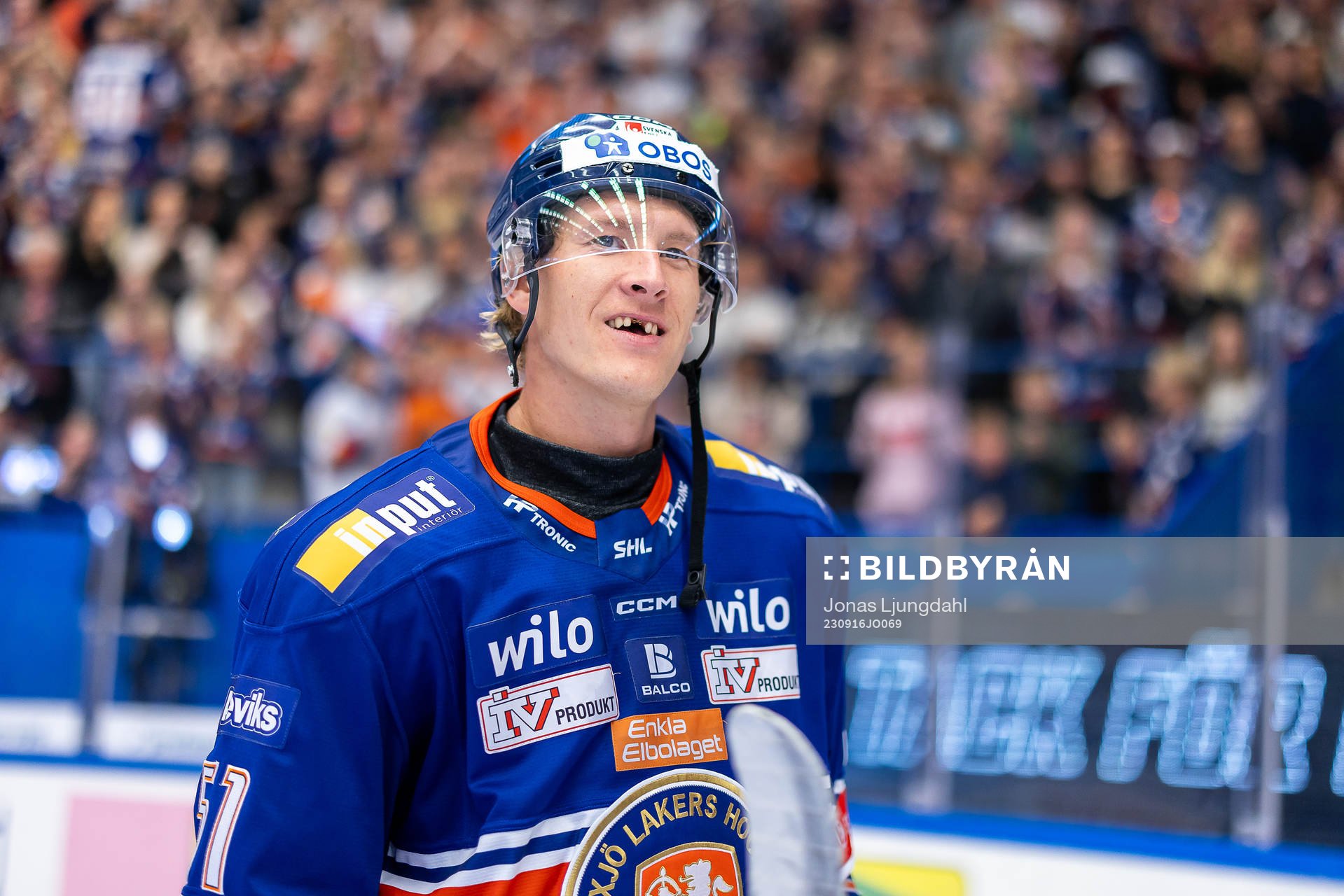Växjös Emil Sylvegård jublar