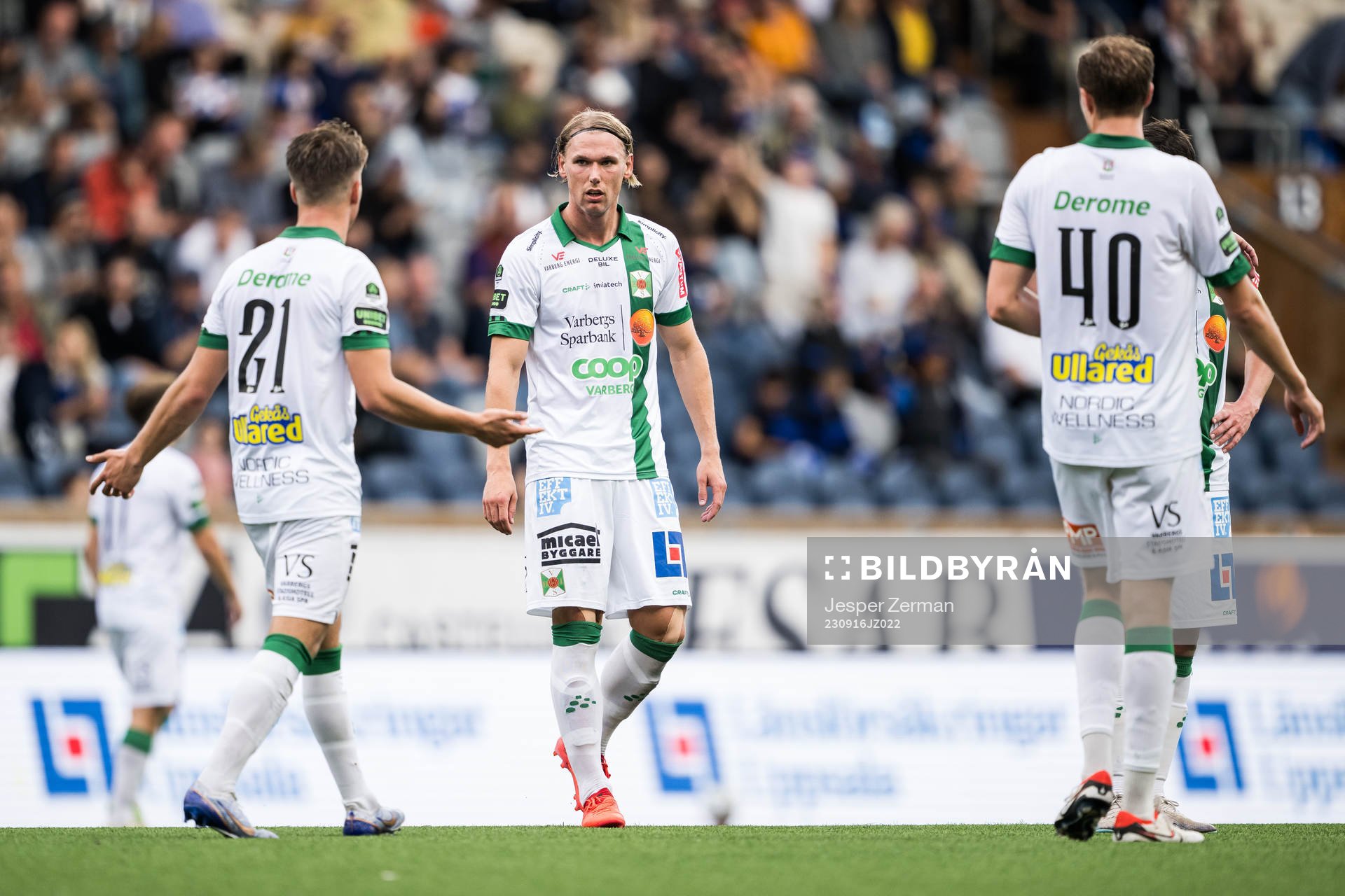 Varbergs Victor Karlsson och Hampus Zackrisson deppar
