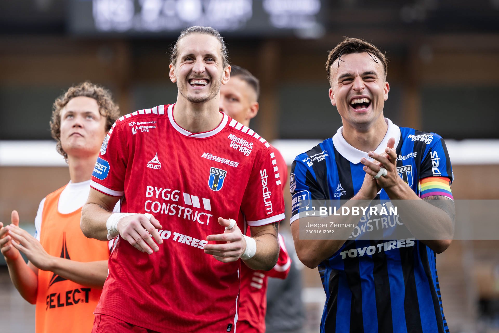 Sirius målvakt David Mitov Nilsson och Henrik Castegren