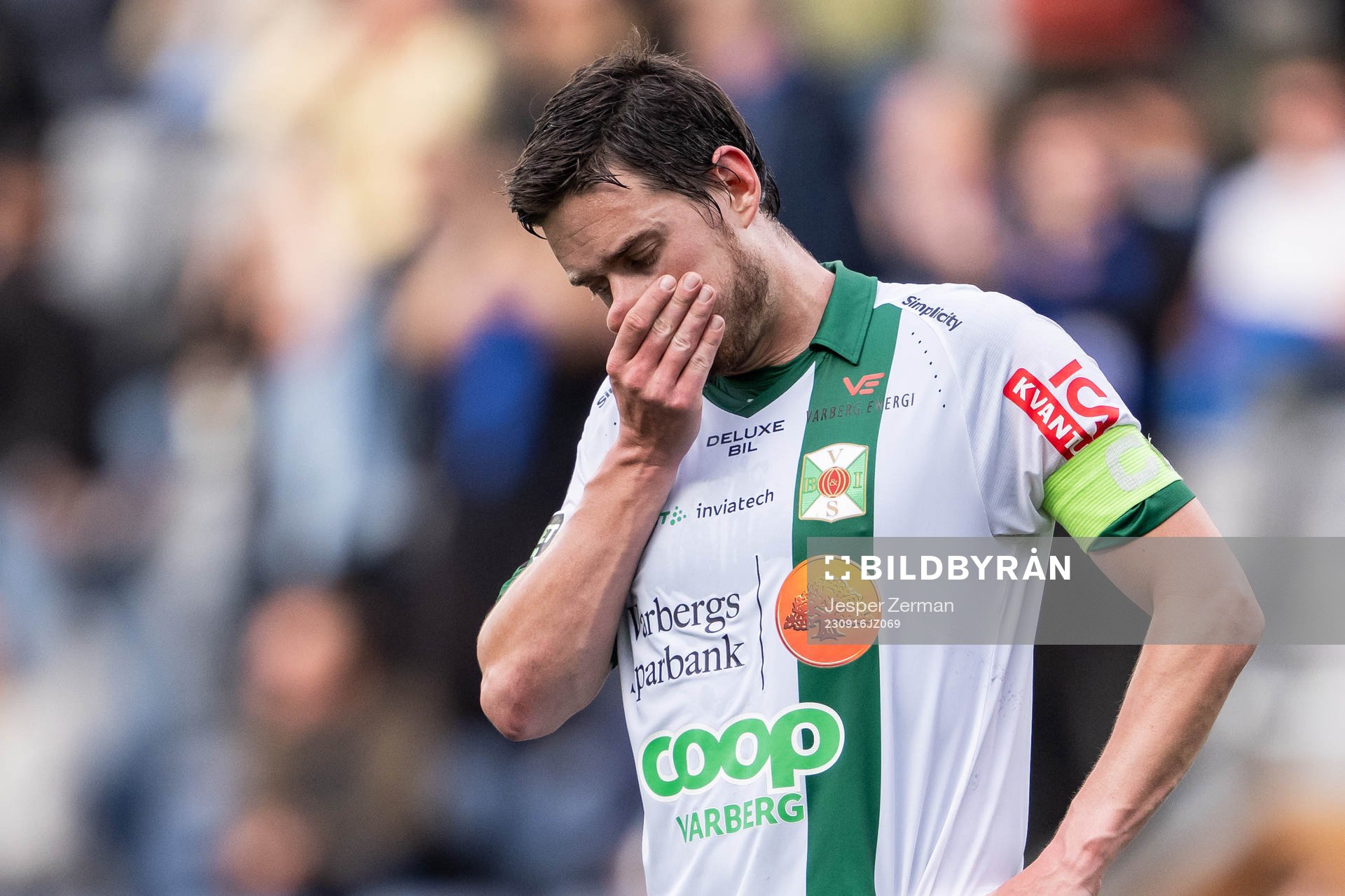 Varbergs Robin Tranberg deppar