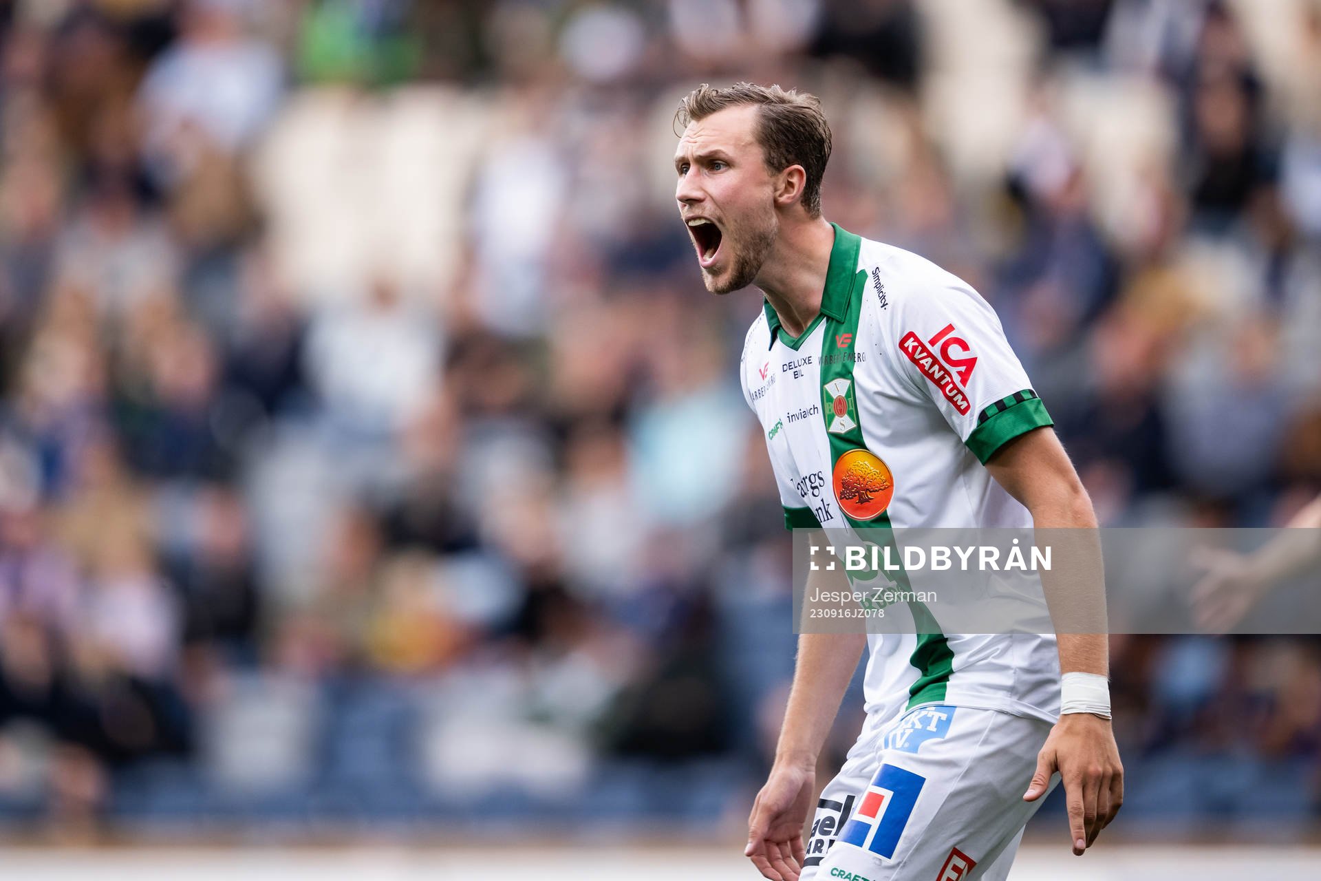 Varbergs Niklas Dahlström reagerar