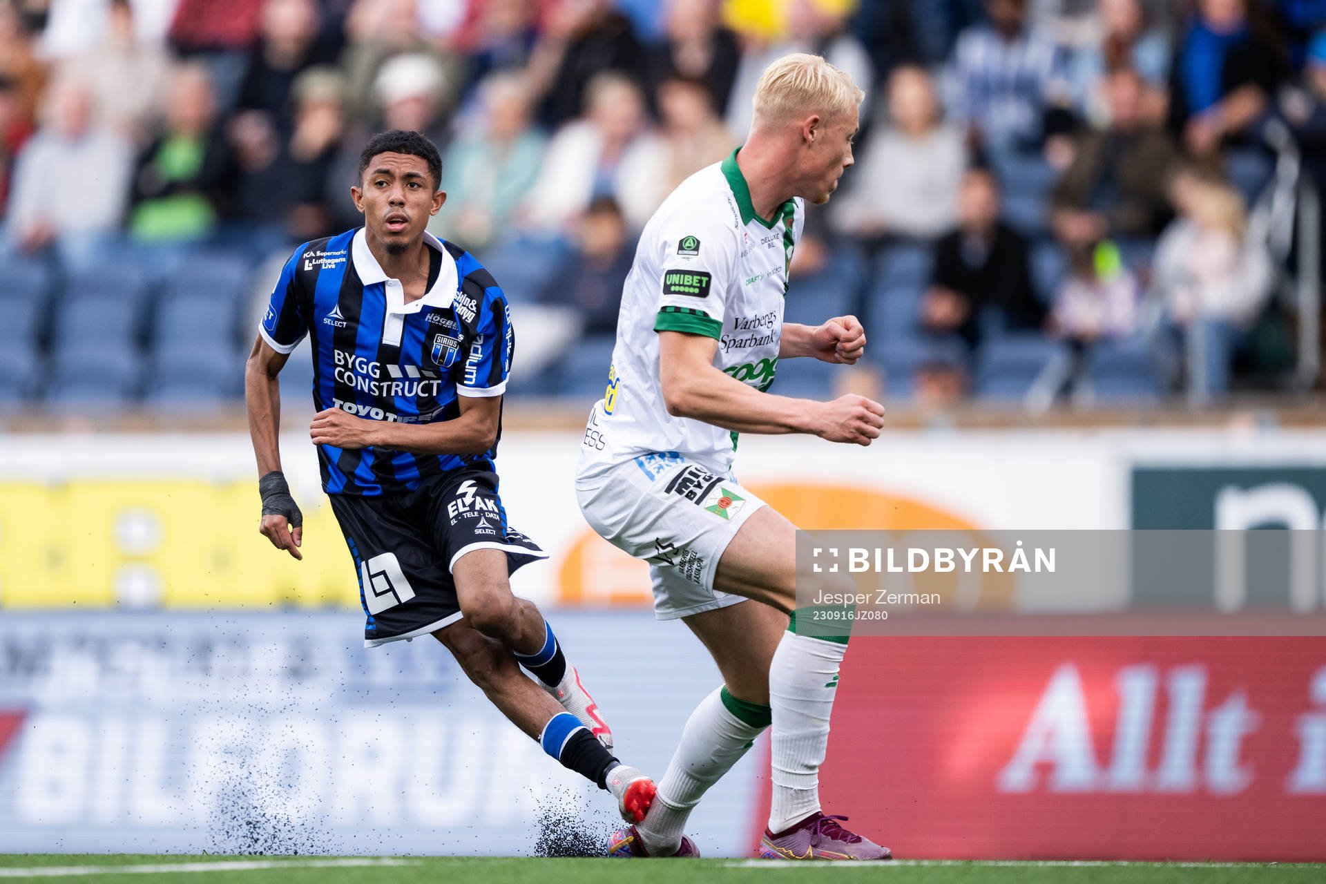 Sirius Tashreeq Matthews och Varbergs Vilmer Rönnberg