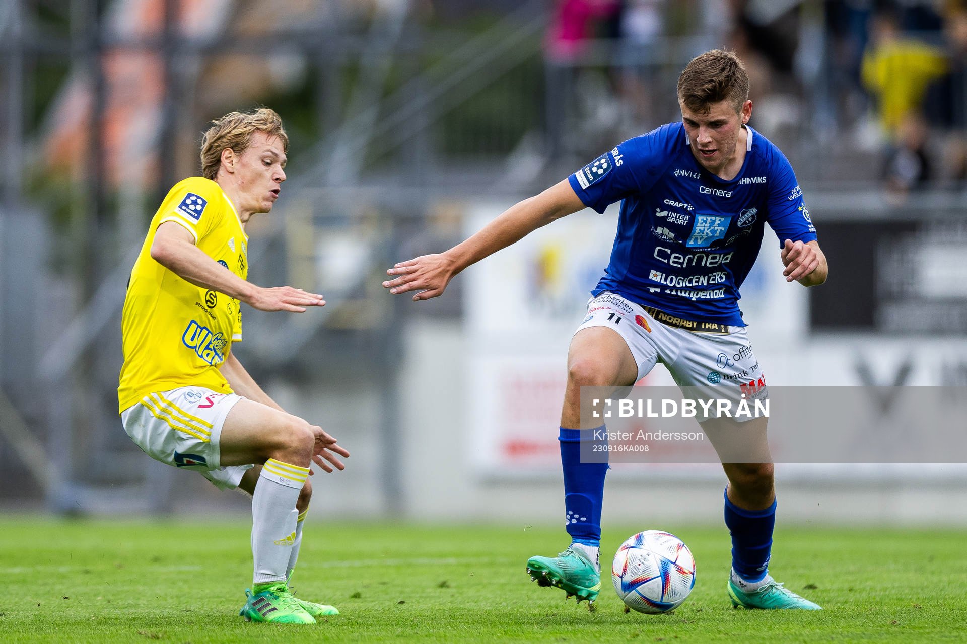 Falkenbergs Melker Nilsson och Norrbys Max Andersson