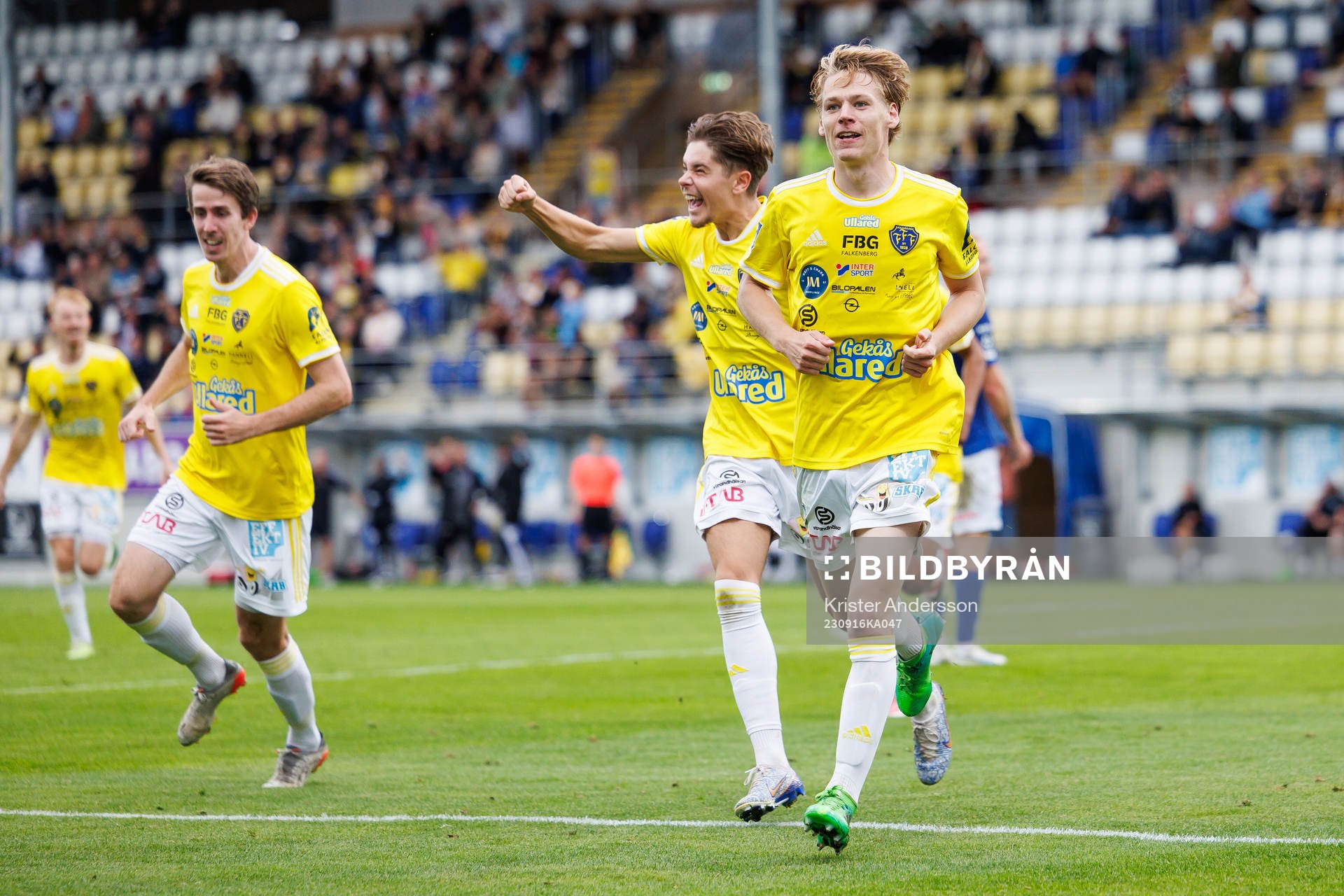 Falkenbergs Melker Nilsson jublar