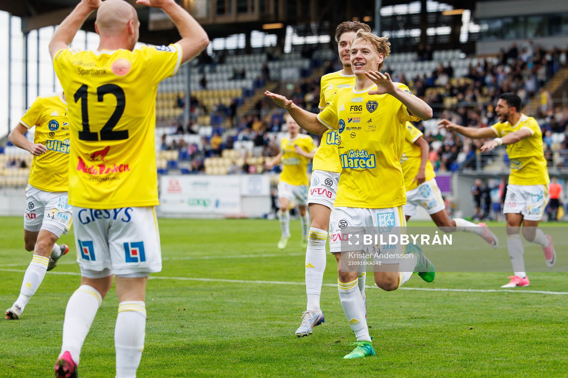 Falkenbergs Melker Nilsson jublar