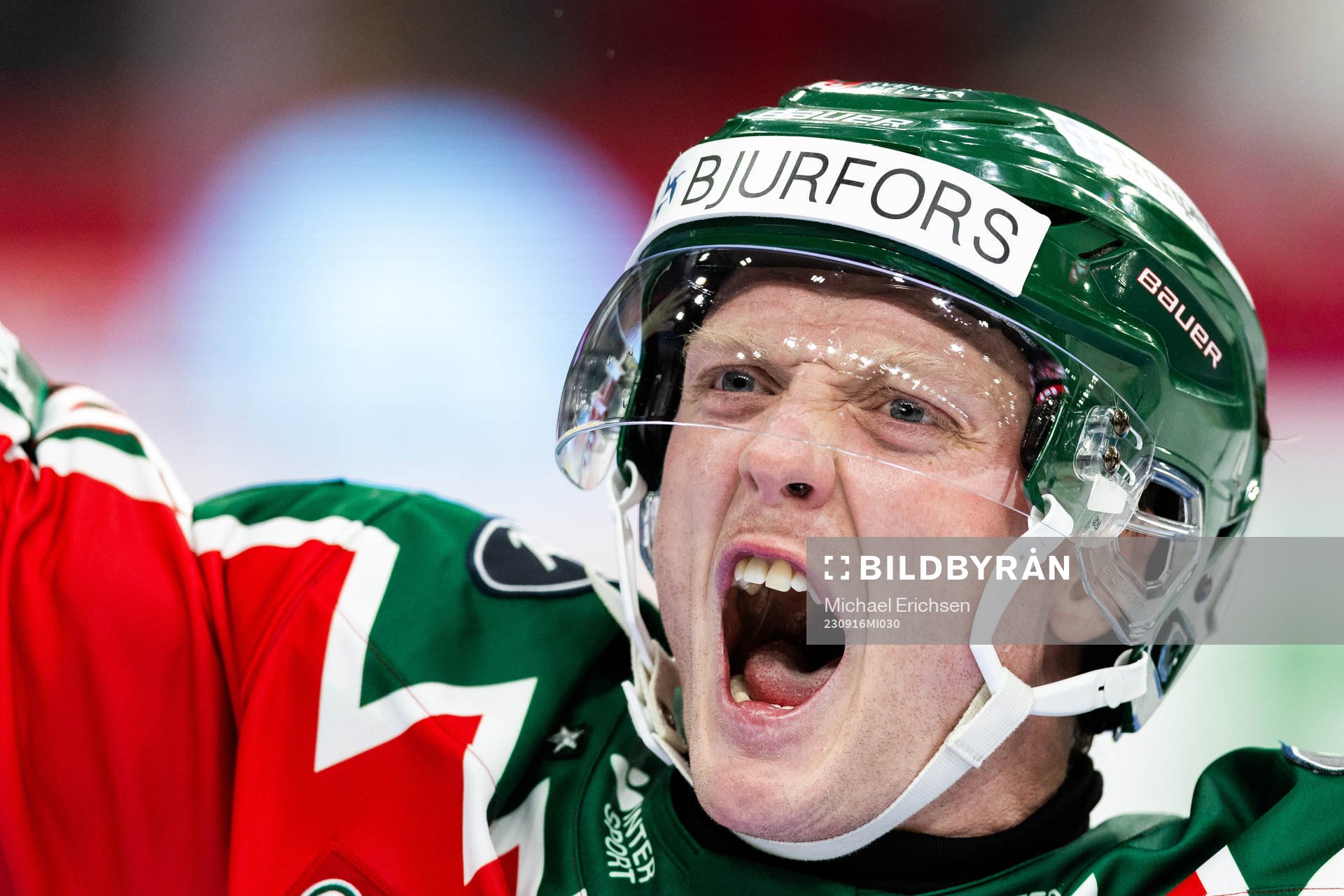 Frölundas Carl Klingberg jublar