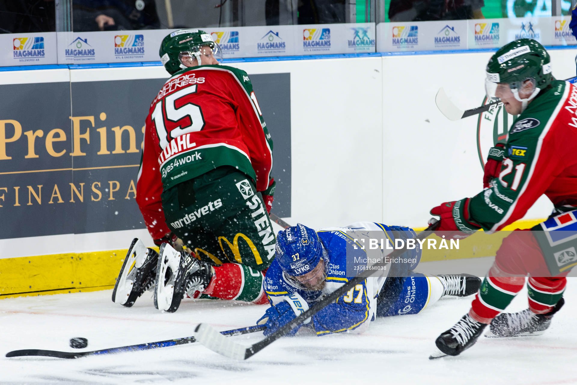 Frölundas Gustav Rydahl och Leksands Anton Lindholm