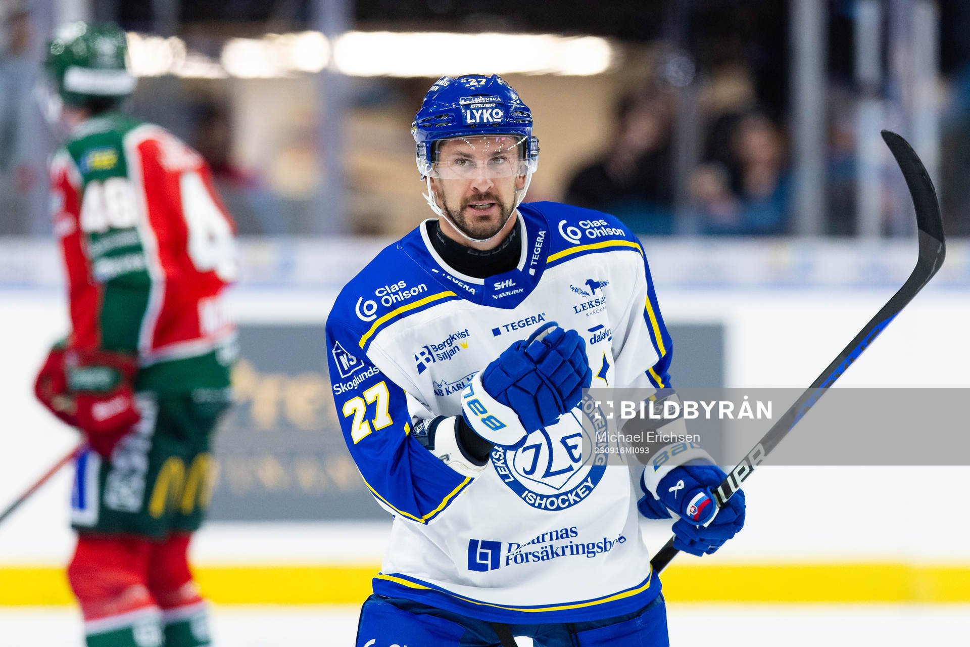 Leksands Marek Hrivik jublar