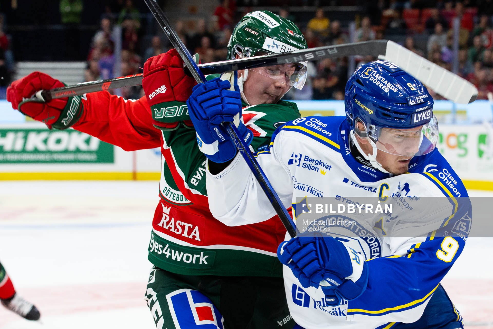 Frölundas Jere Innala och Leksands Patrik Zackrisson