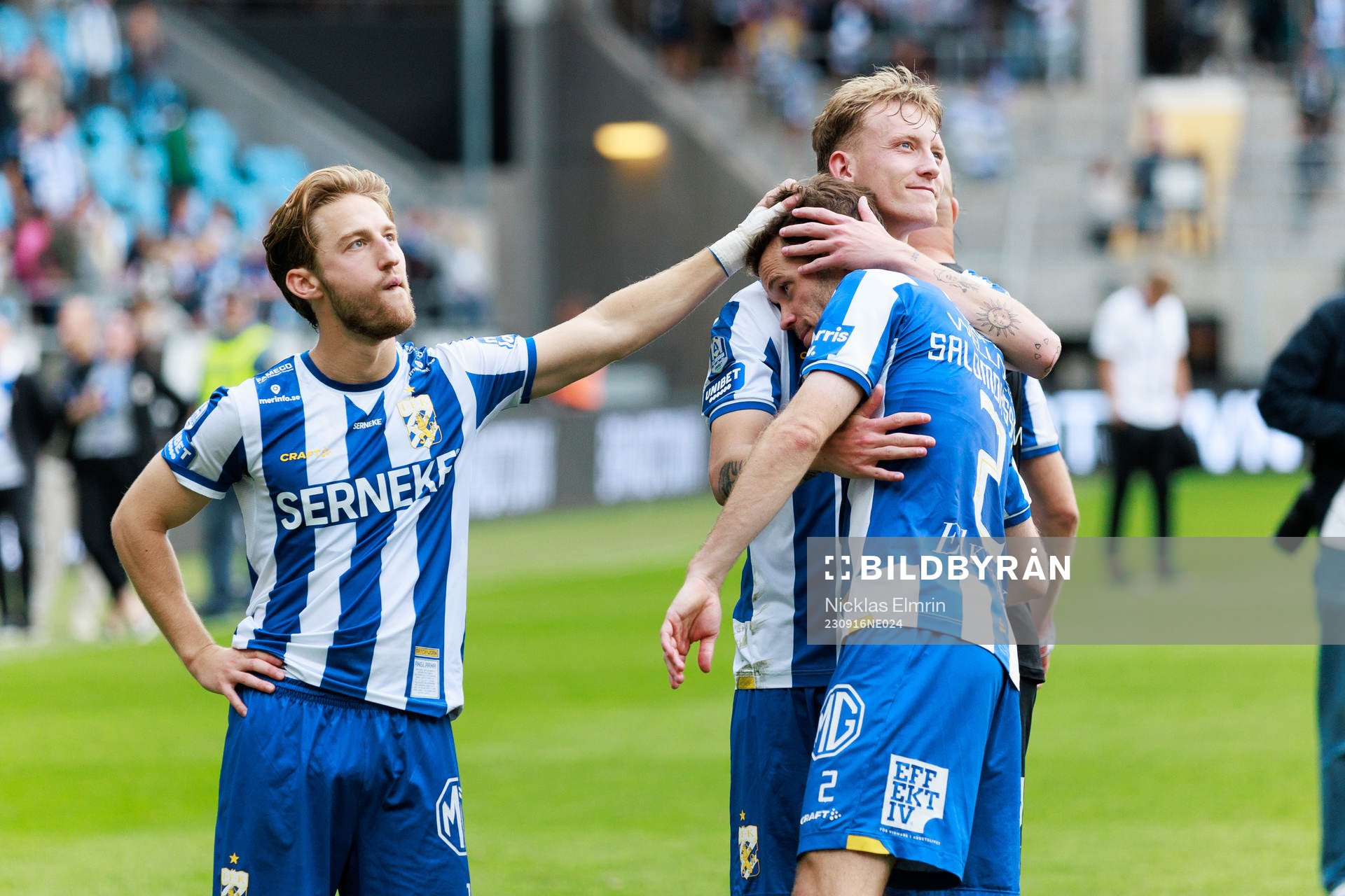 IFK Göteborgs Arbnor Mucolli, Emil Salomonsson och