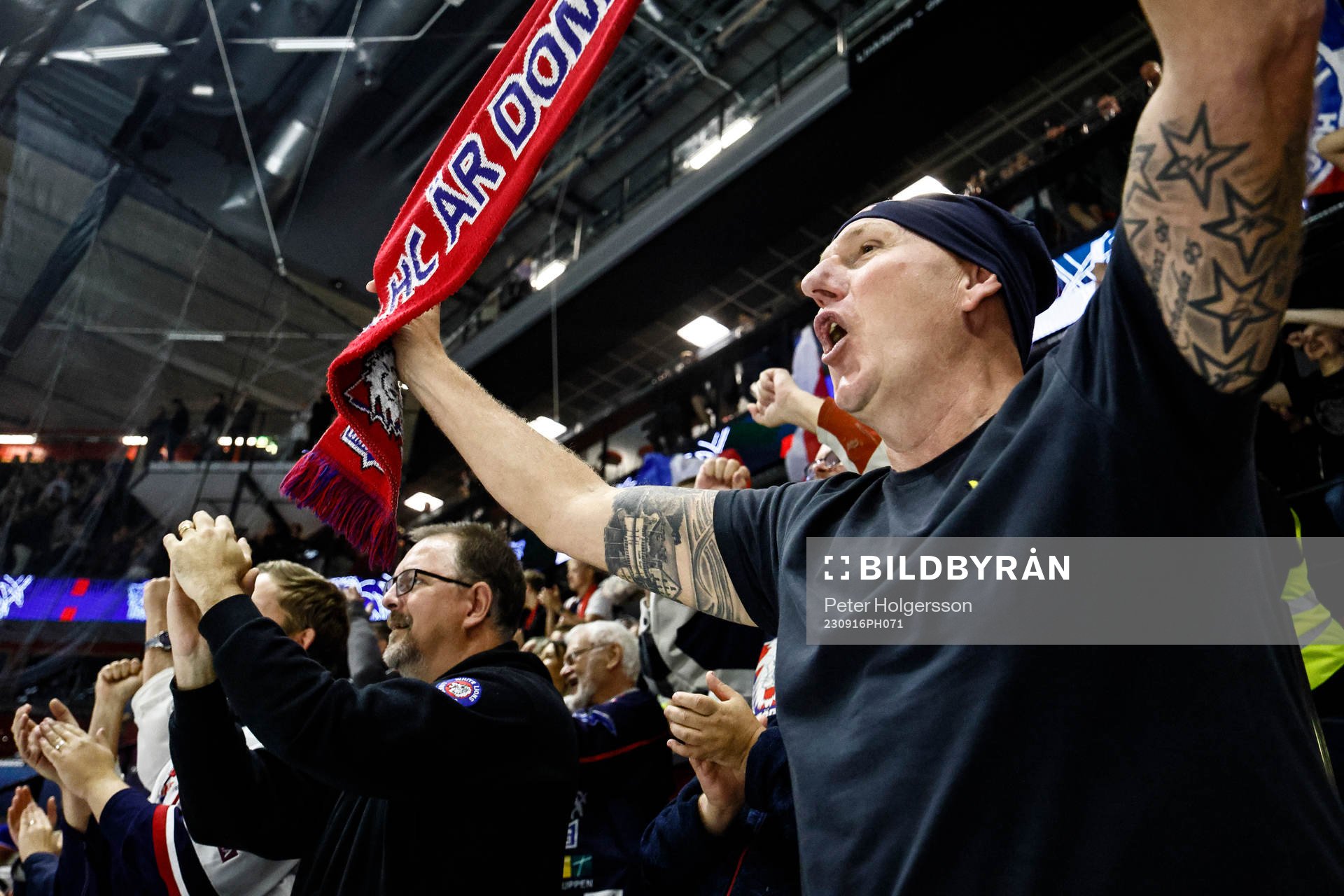 Linköpings-supporters jublar