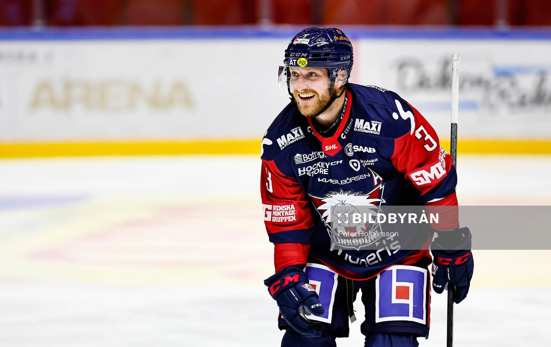 Linköpings Linus Hultström jublar