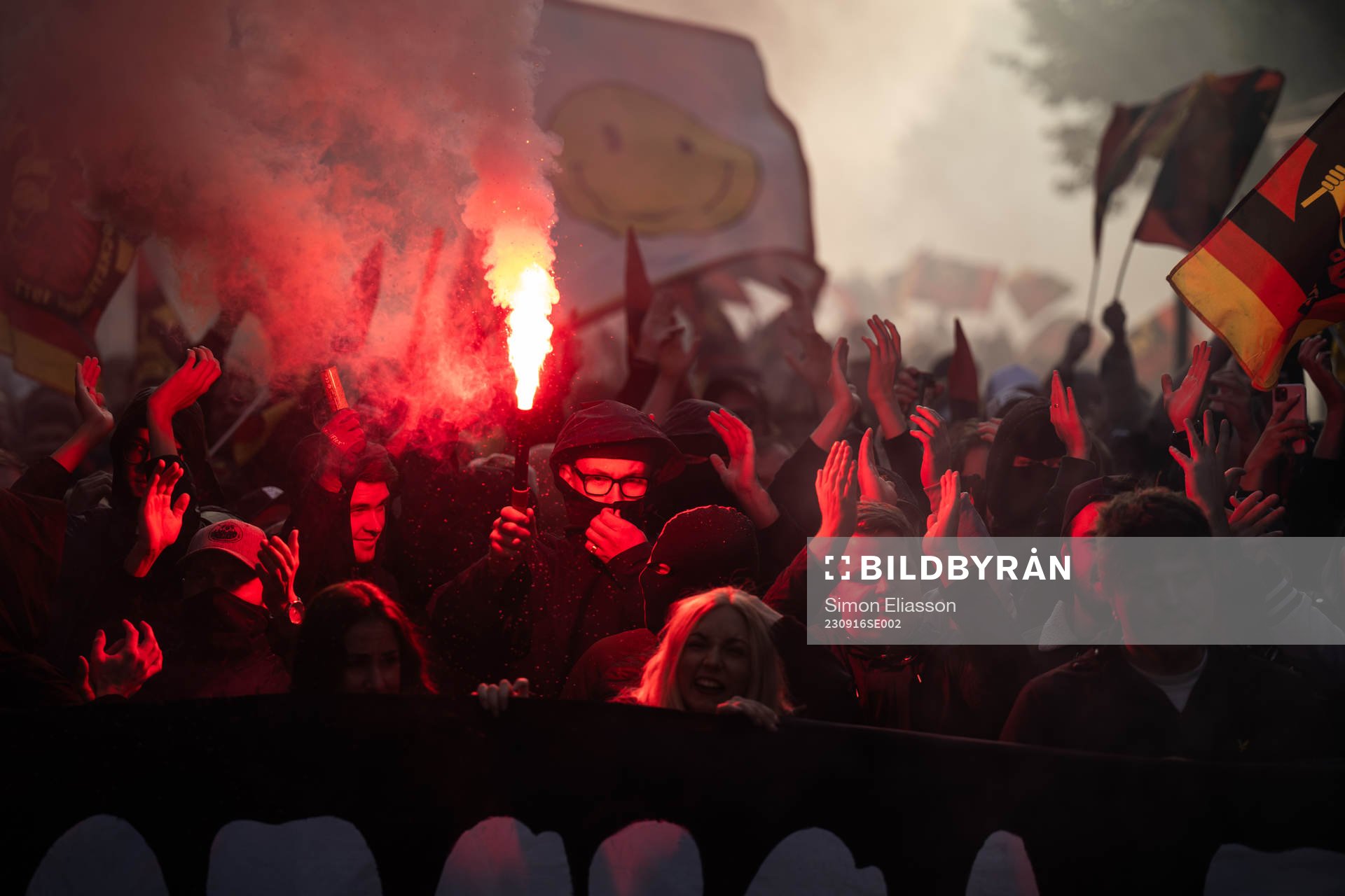Luleås supportrar tågar mot Coop Norrbotten Arena
