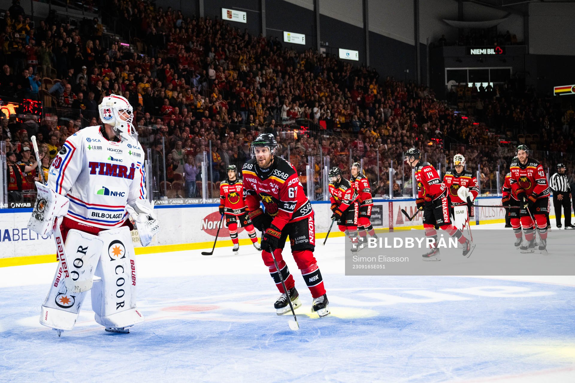 Luleås Linus Omark jublar