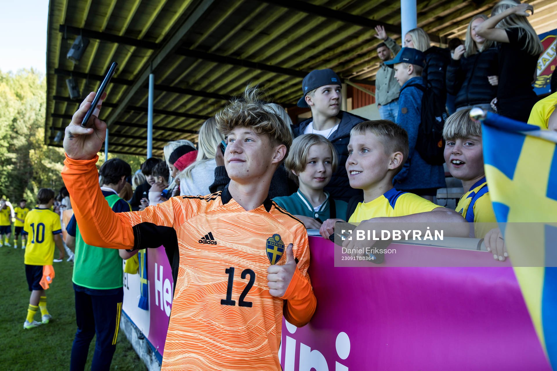 Sveriges målvakt Albin Andersson