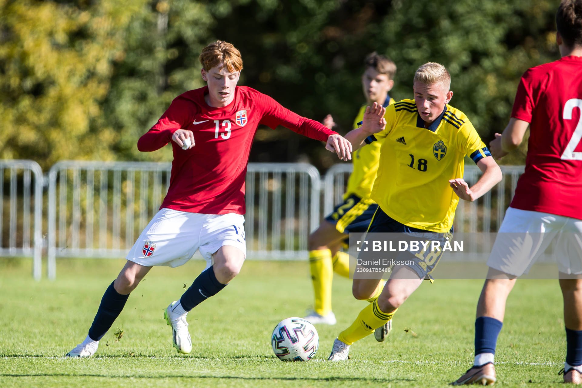 Norges Elias Johnsson Solberg och Sveriges Benjamin