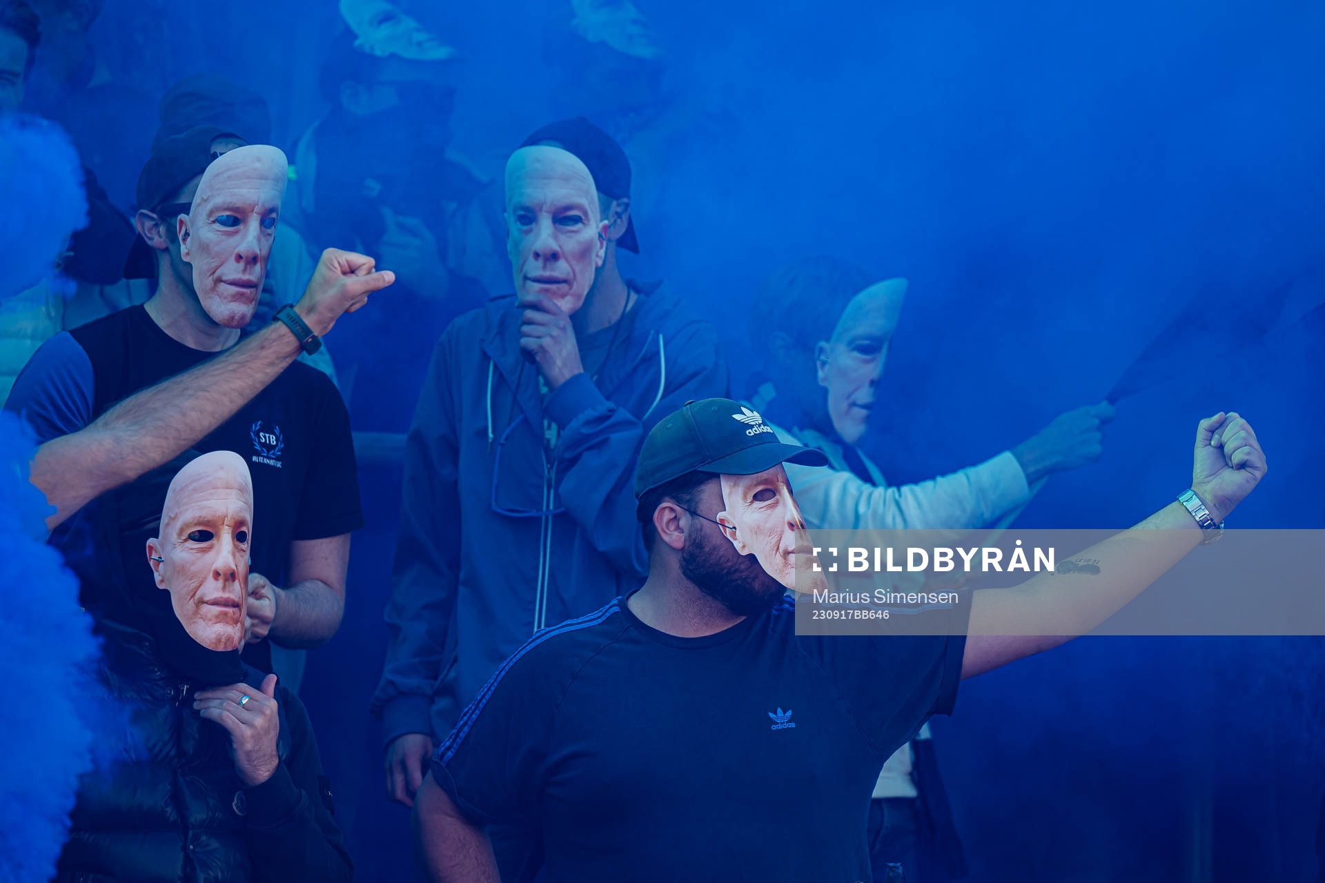 Spectators in the stands