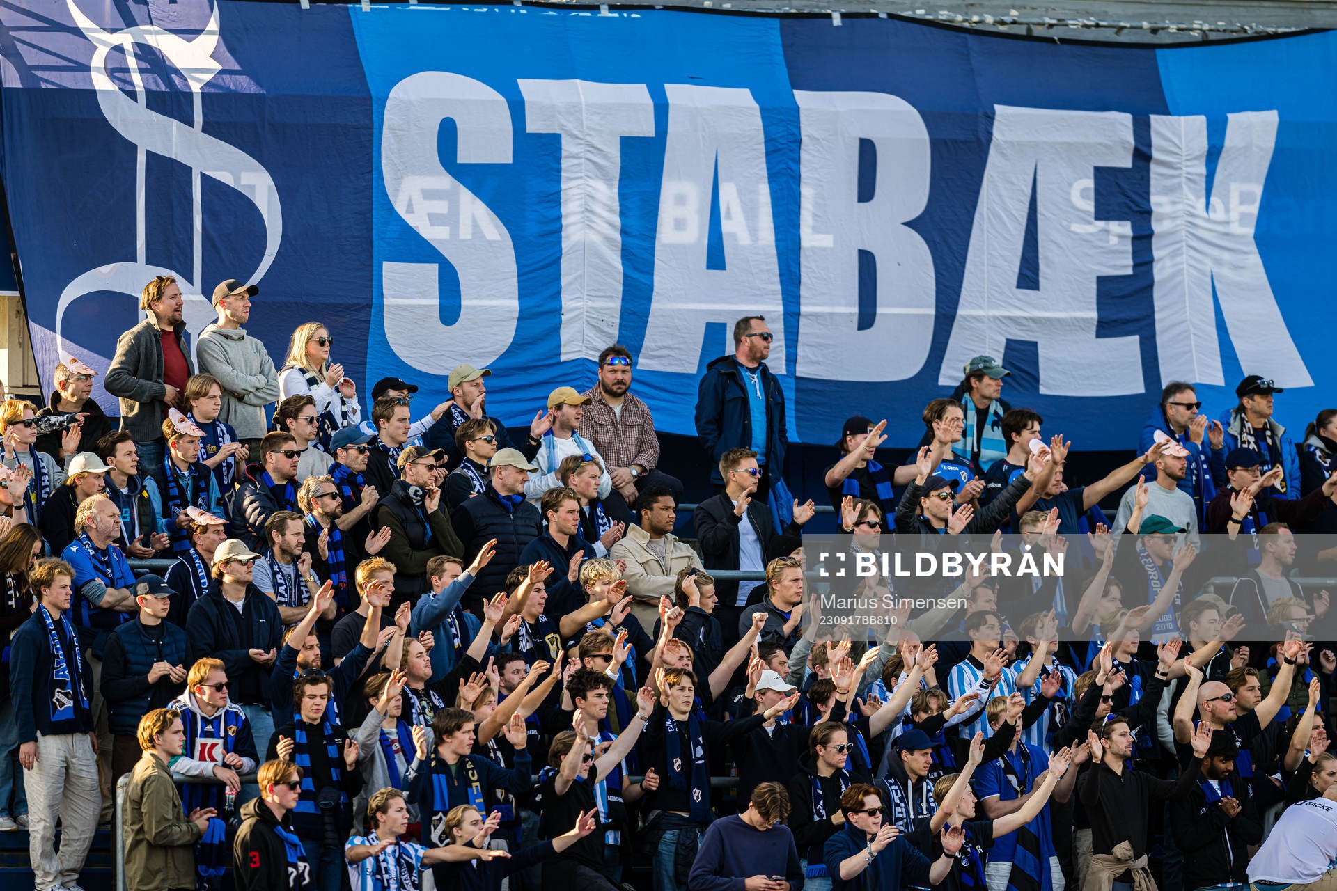Spectators in the stands