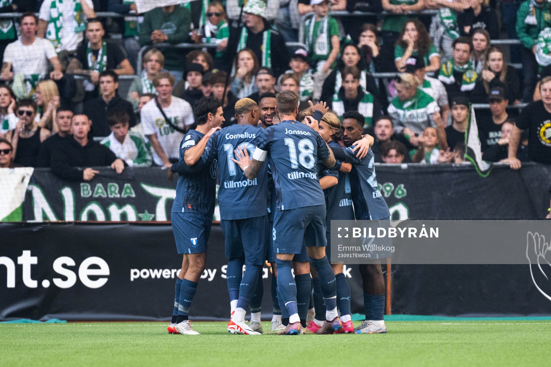Malmö FFs spelare jublar