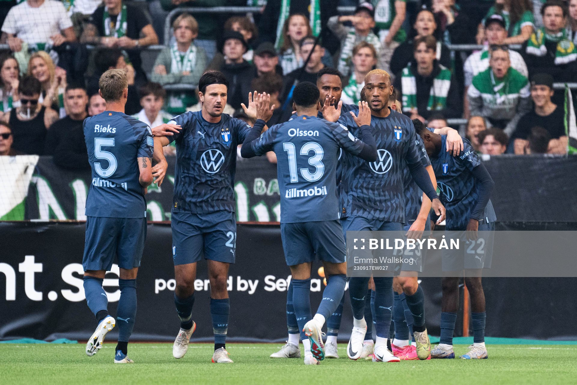 Malmö FFs spelare jublar