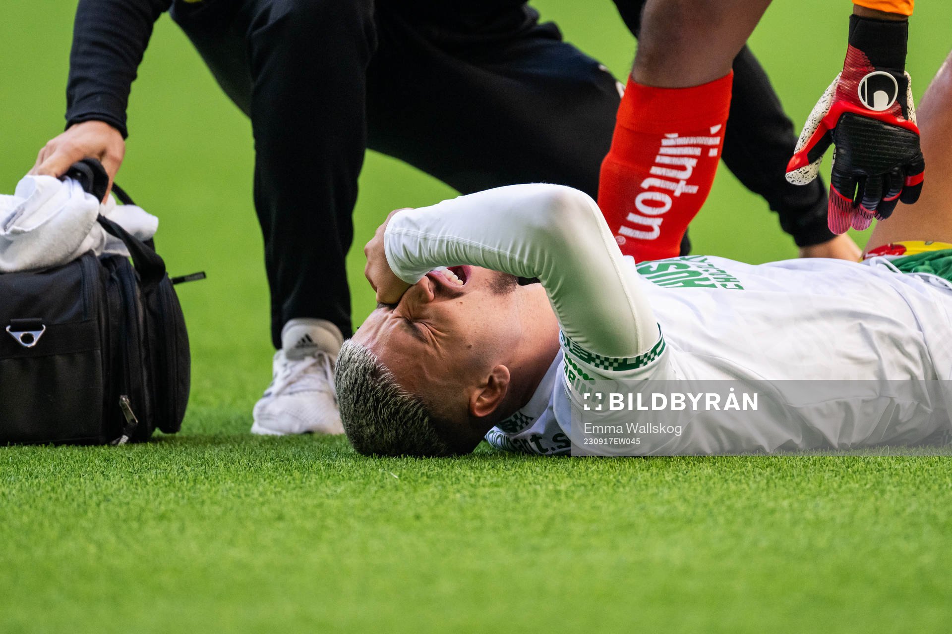 Hammarbys Edvin Kurtulus har ont