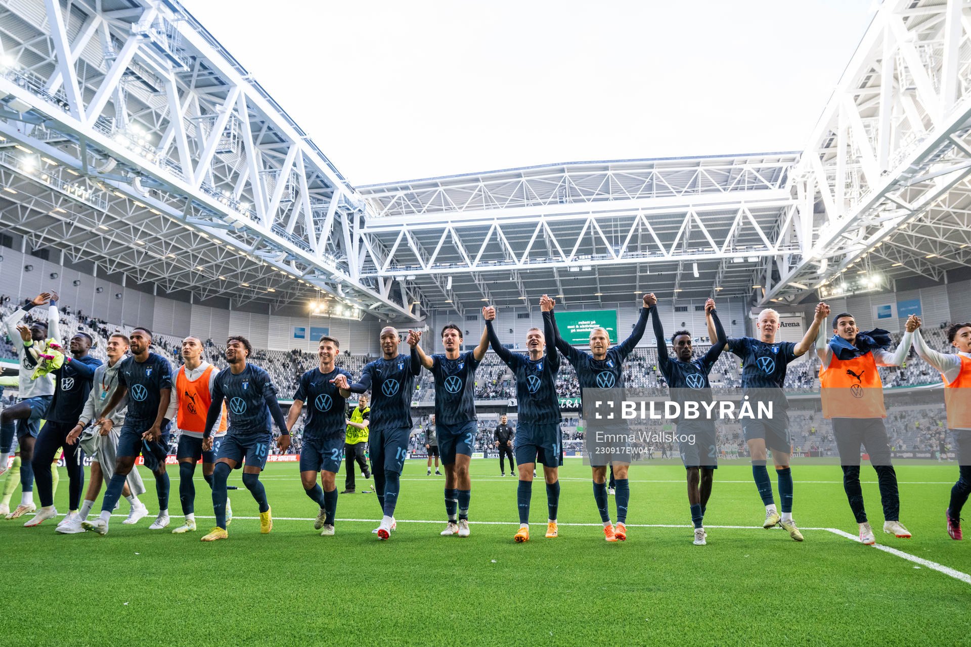 Malmö FFs spelare jublar