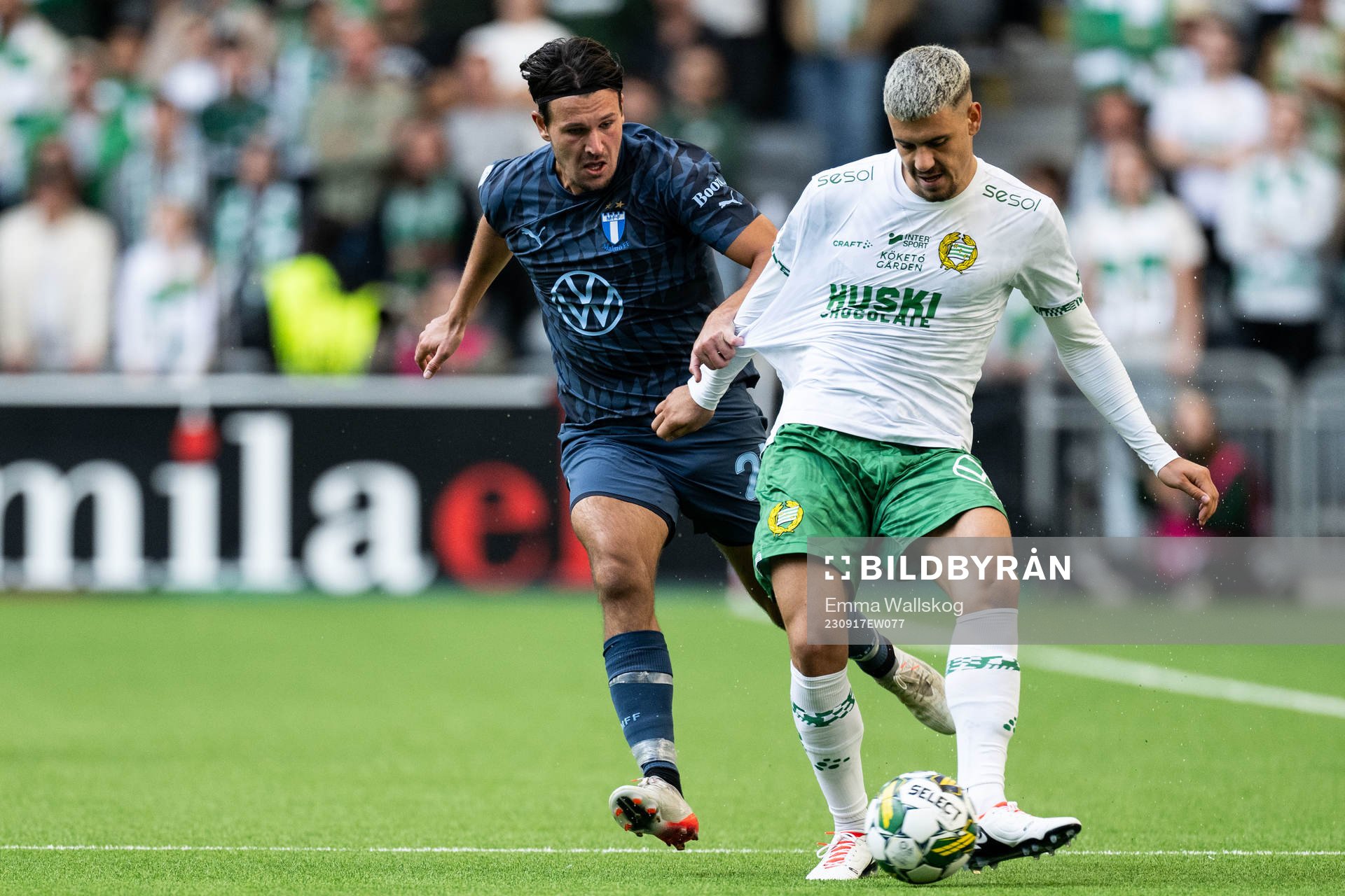 Malmö FFs Stefano Vecchia och Hammarbys Edvin Kurtulus